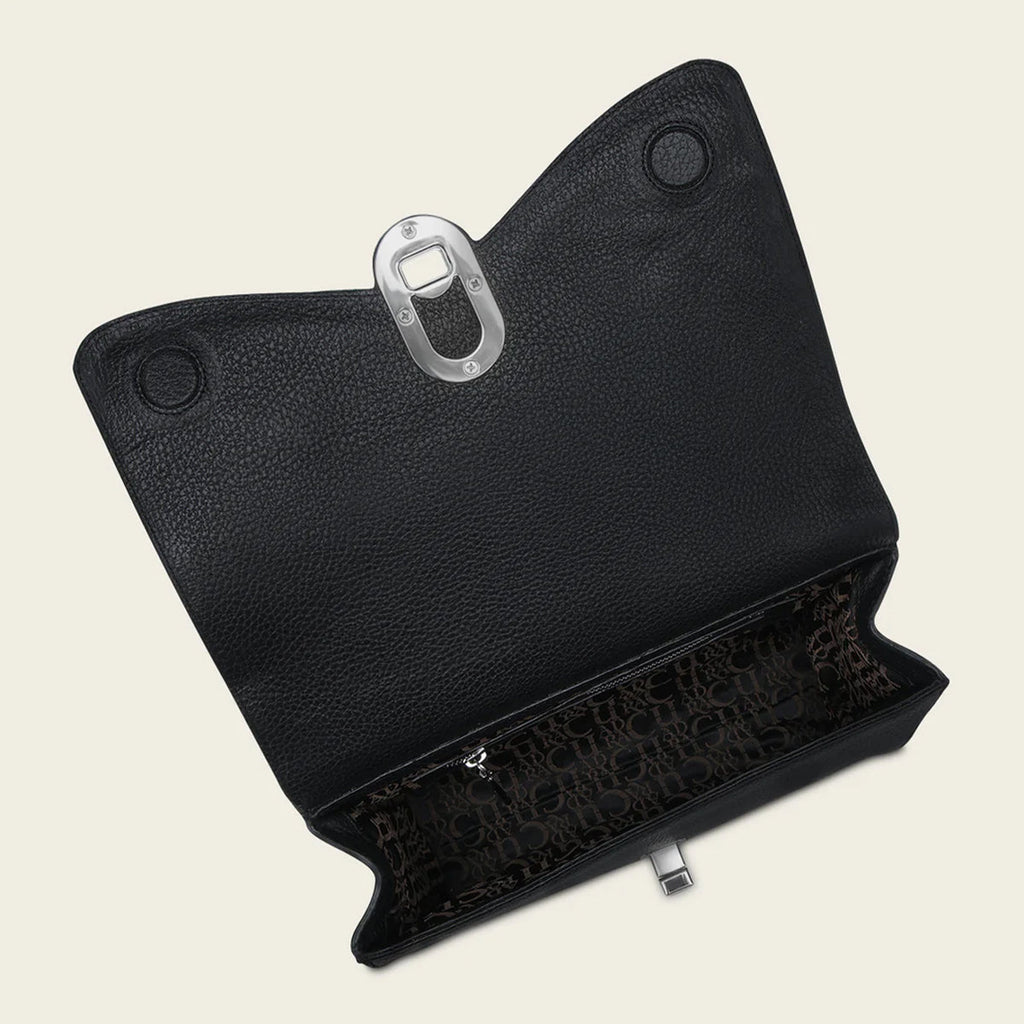 Cuadra Women's Black Stingray Embroidery Handbag DU688