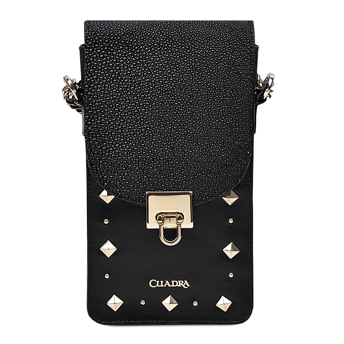 Cuadra Black Stingray Cell Phone Bag DU453