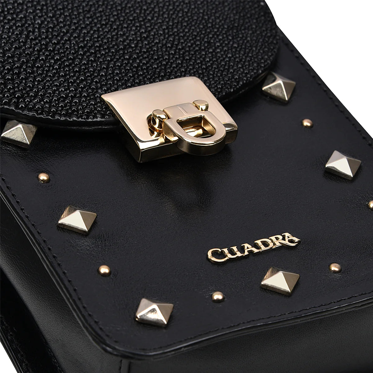 Cuadra Black Stingray Cell Phone Bag DU453