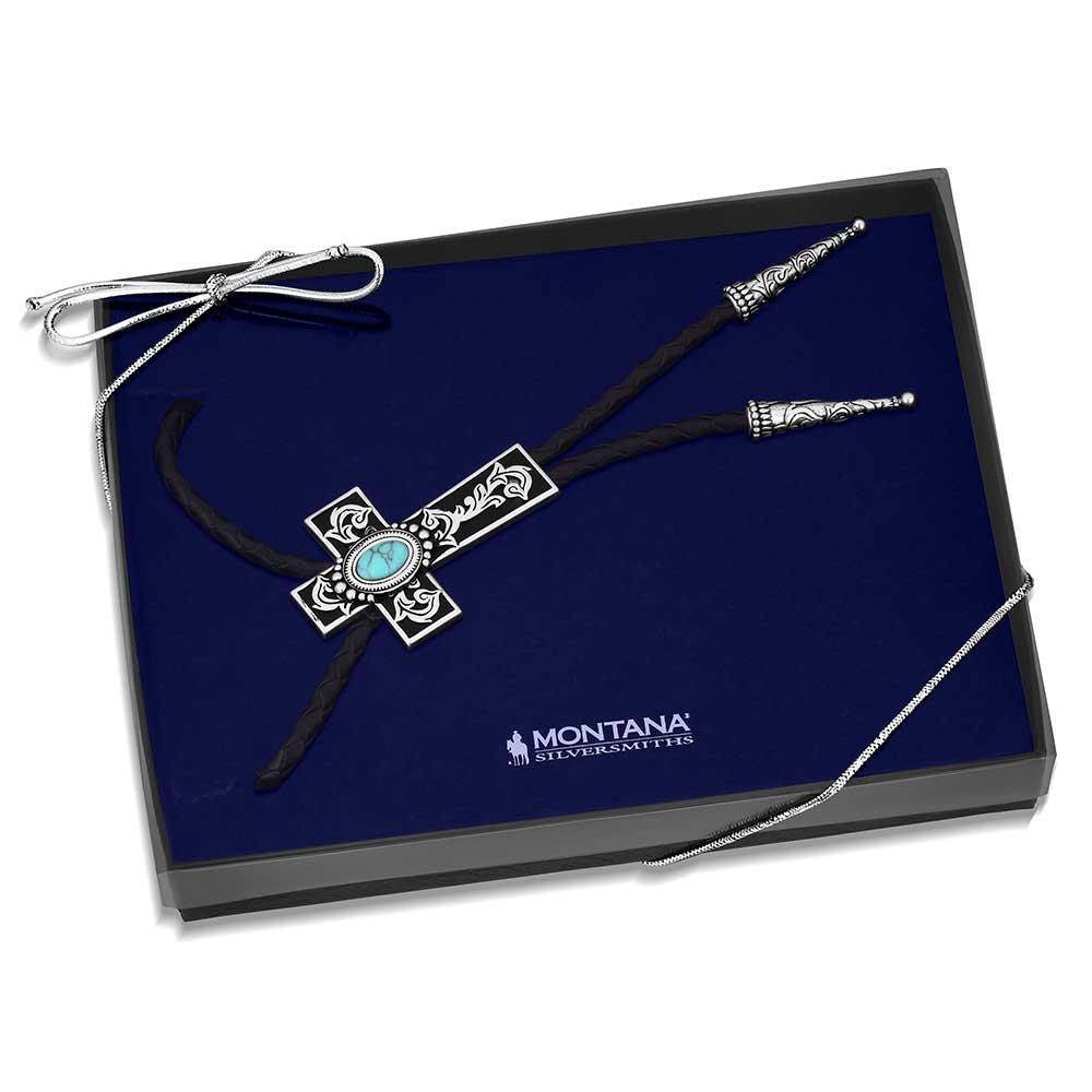 Montana Everlasting Faith Cross Bolo Tie BT6181