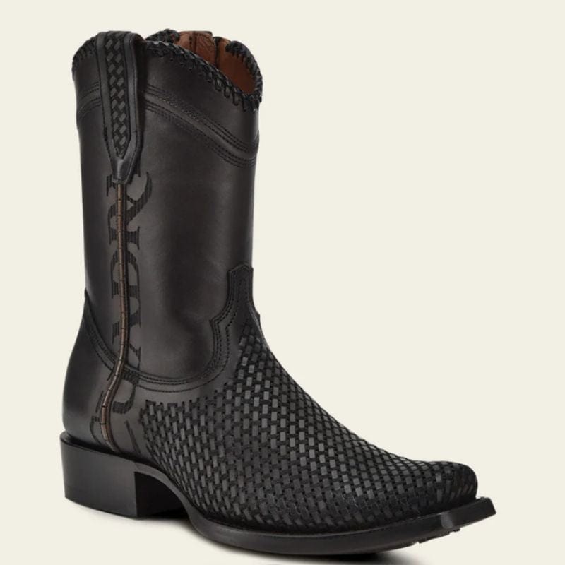 Cuadra Men's Oxford Laser & Woven Narrow Square Toe CU969 - Tokio Gris