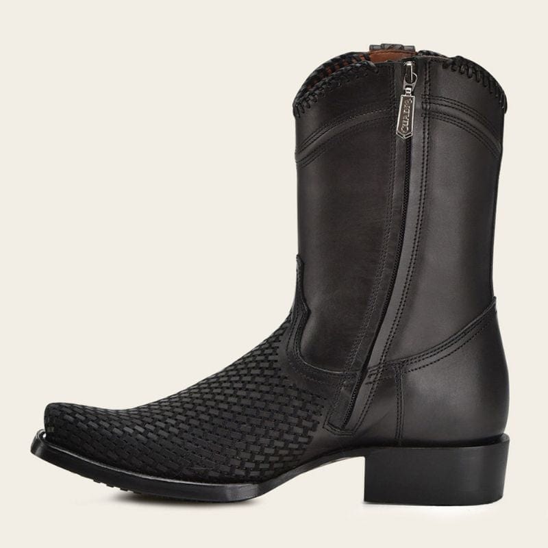 Cuadra Men's Oxford Laser & Woven Narrow Square Toe CU969 - Tokio Gris