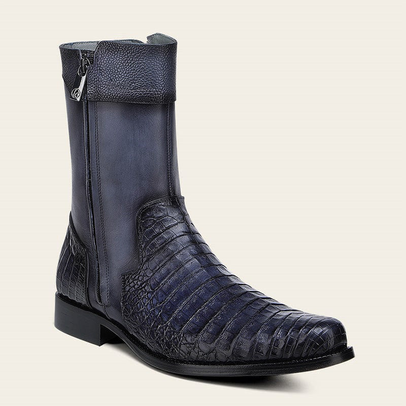 Franco Cuadra Collection Caiman Short Boot FF206 - Paris Azul