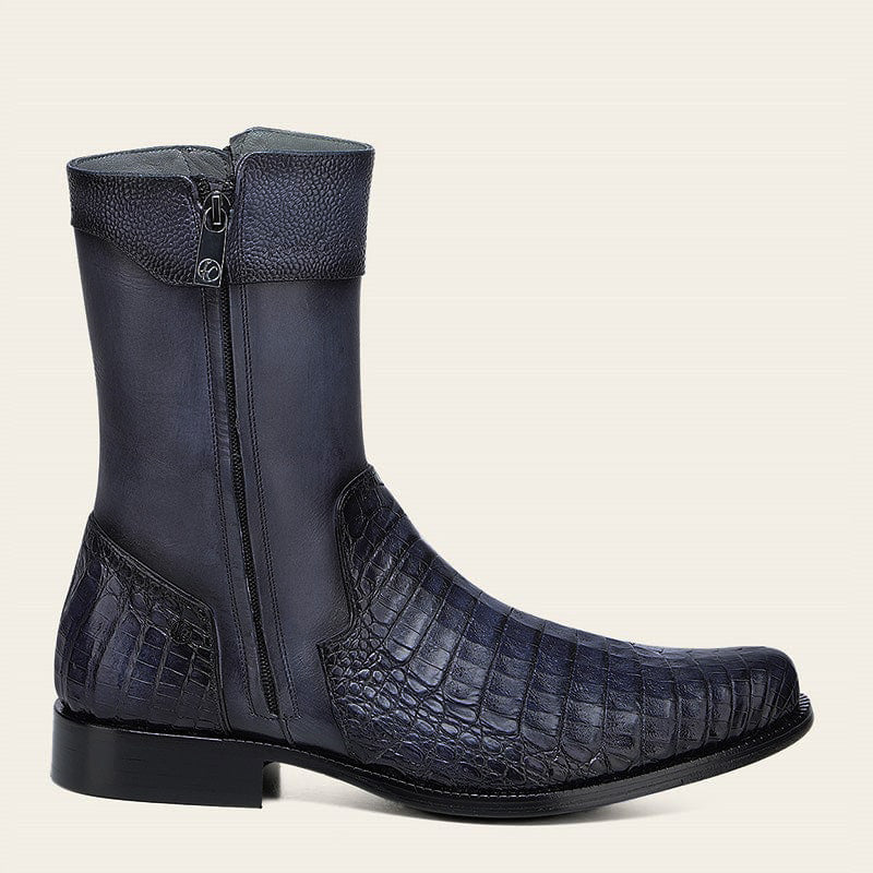 Franco Cuadra Collection Caiman Short Boot FF206 - Paris Azul