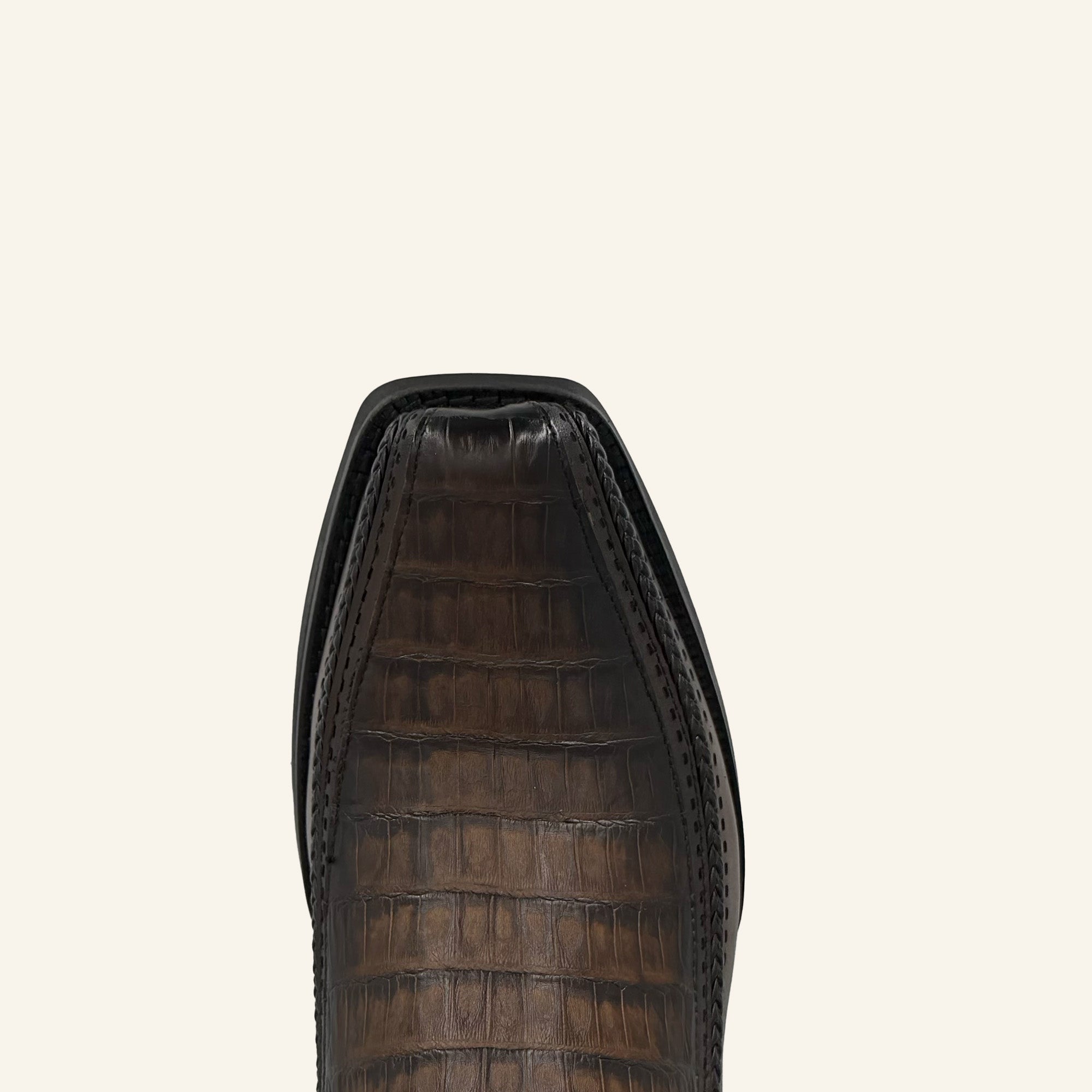 Cuadra Men's Caiman Embroidery & Laser Square Toe CC349 - Honey