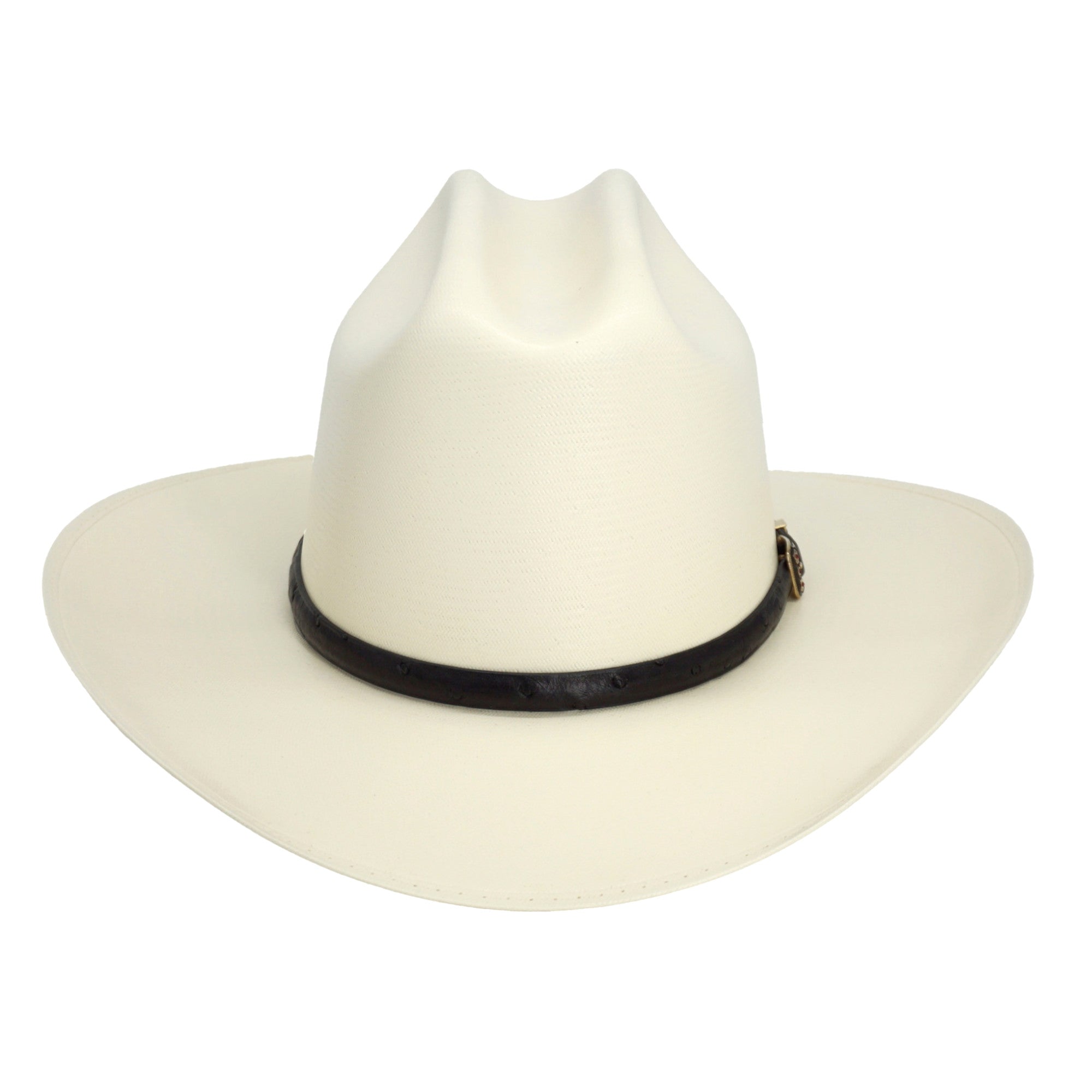 Sombrero Cuernos Chuecos 500x Durango Toquilla Avestruz Negra