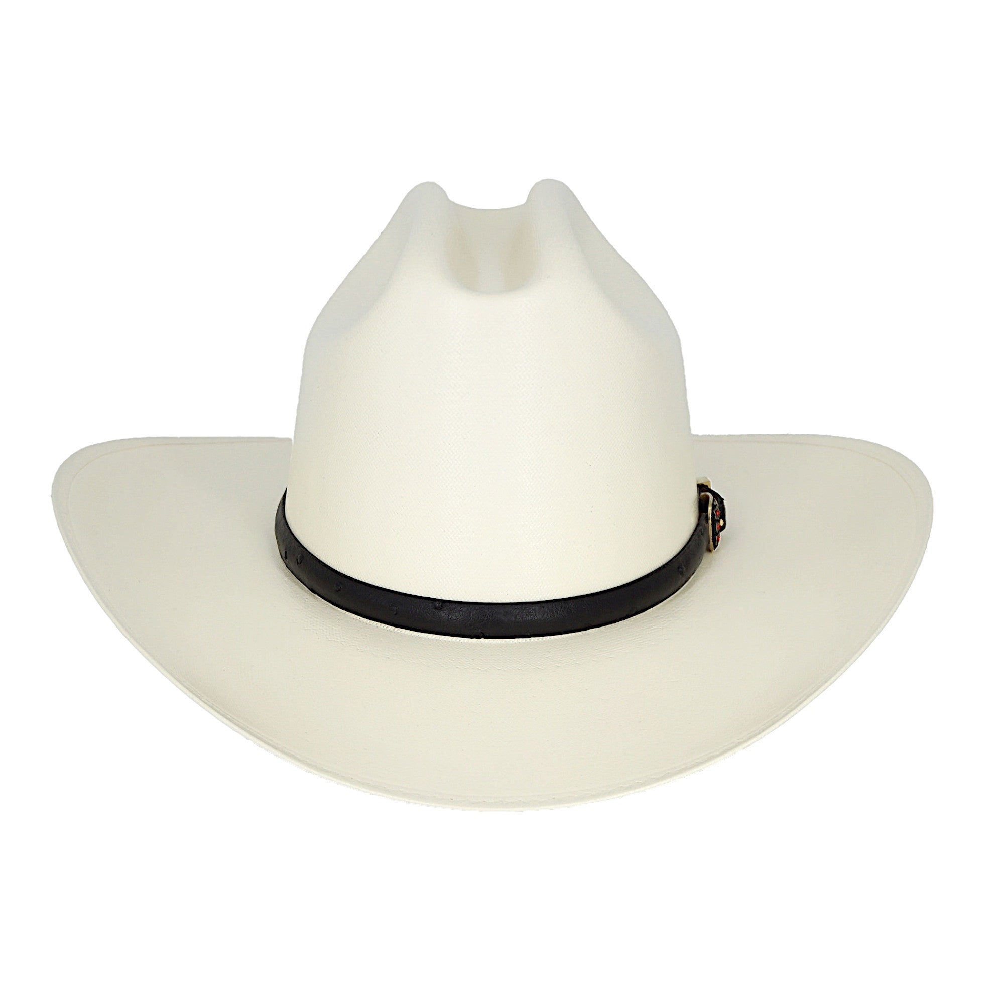 Sombrero Cuernos Chuecos 500x Johnson Toquilla Avestruz Negra