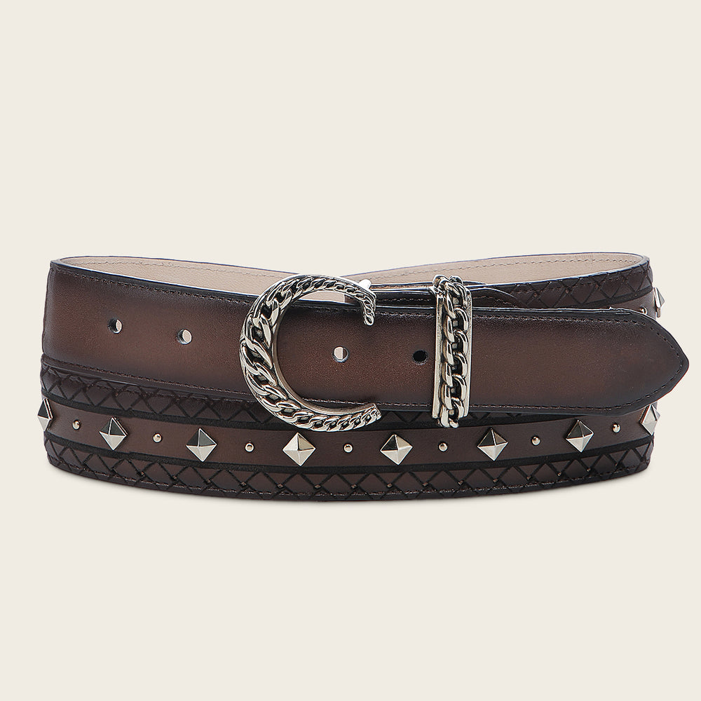 Cuadra Honey Laser & Studs Belt BC396
