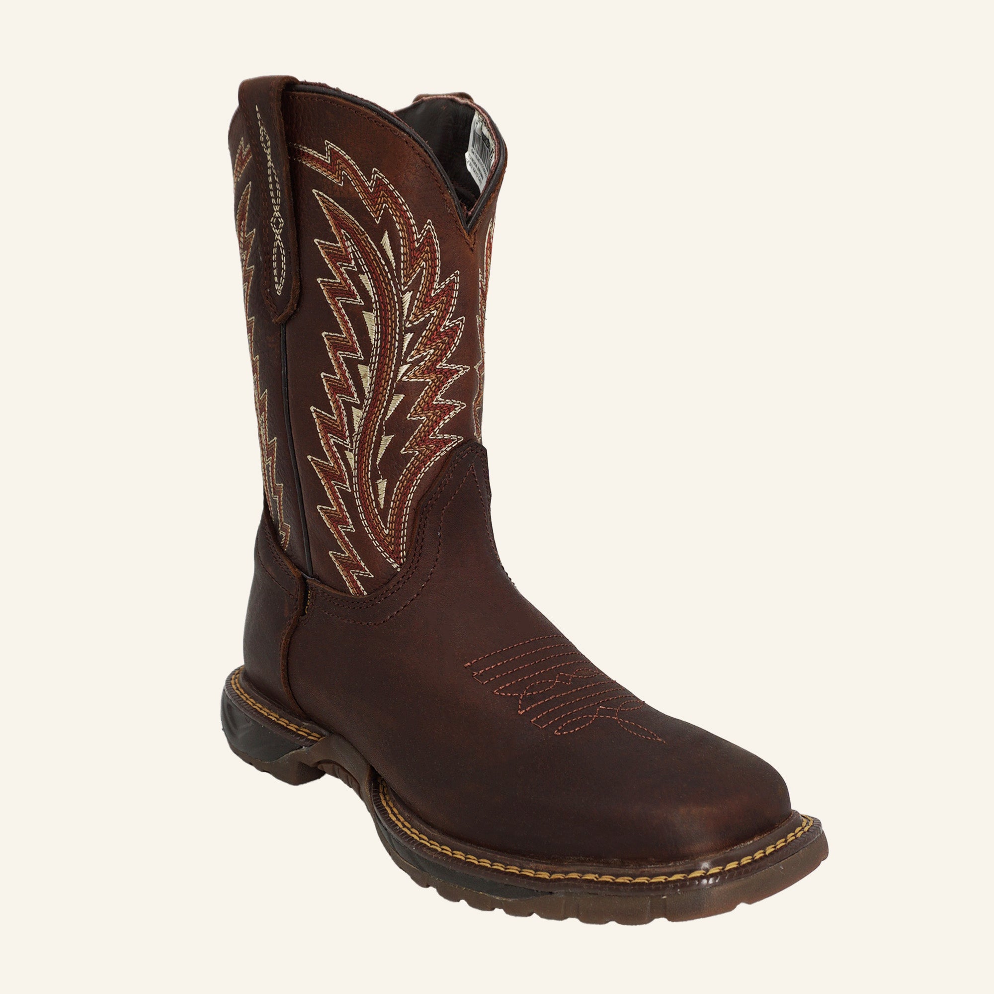 Cebu Square Toe Work Boot Tundra - Brown
