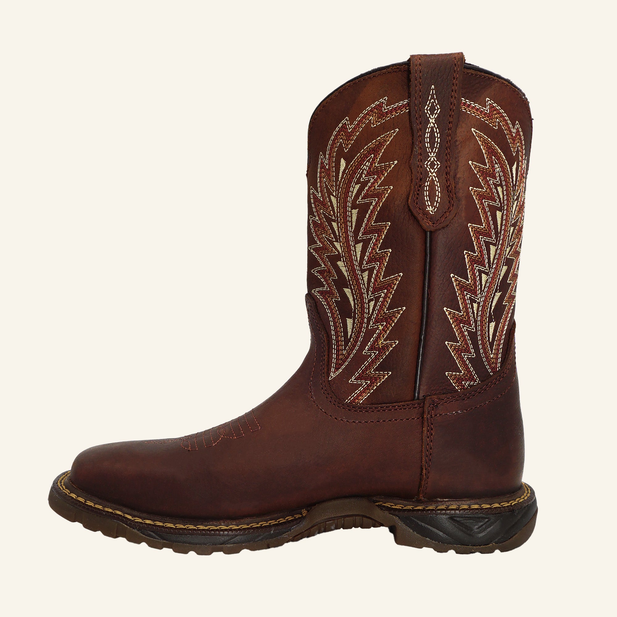 Cebu Square Toe Work Boot Tundra - Brown