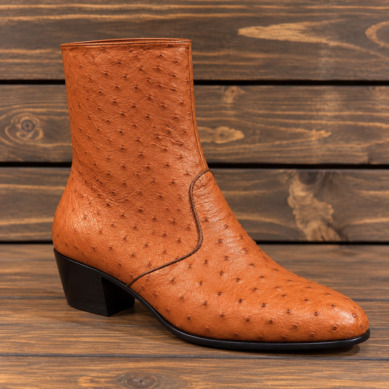Marquez de Leon Botin Avestruz 2304O - Cognac