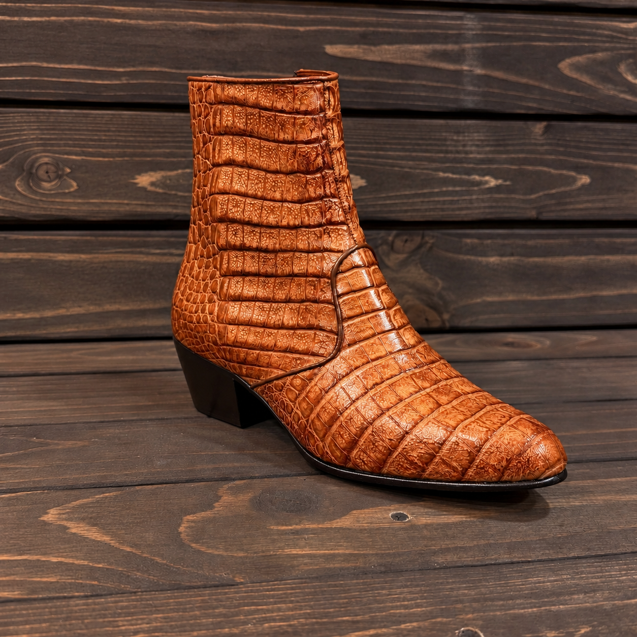 Marquez de Leon Botin Caiman 2304C - Cognac