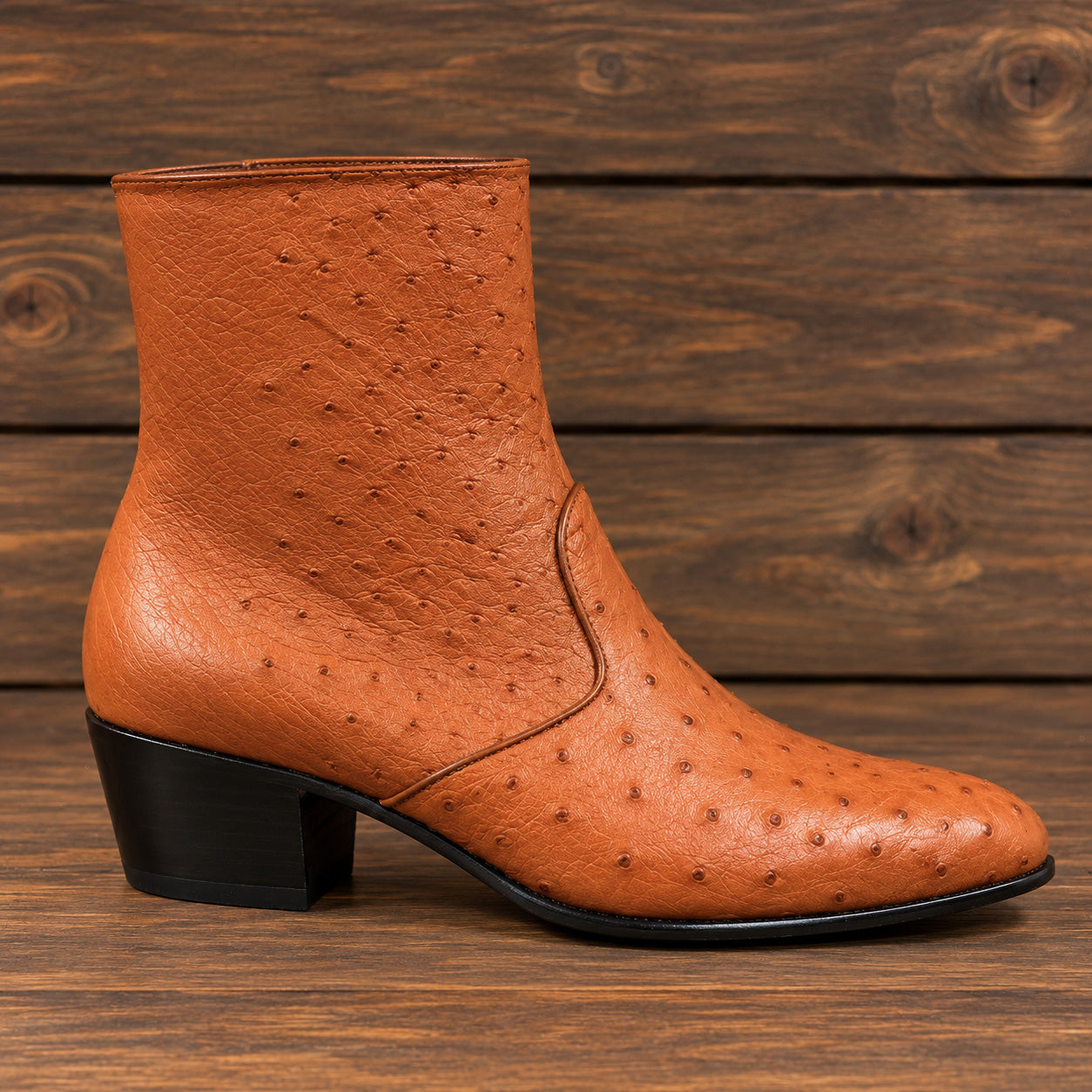 Marquez de Leon Botin Avestruz 2304O - Cognac