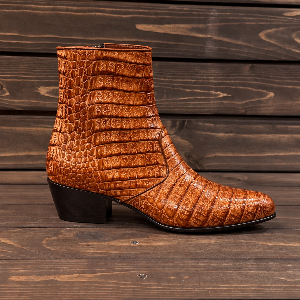 Marquez de Leon Botin Caiman 2304C - Cognac