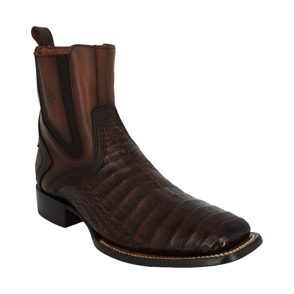 Cuadra Men's Caiman Zipper & Elastic Square Toe CU892 - Porto Maple