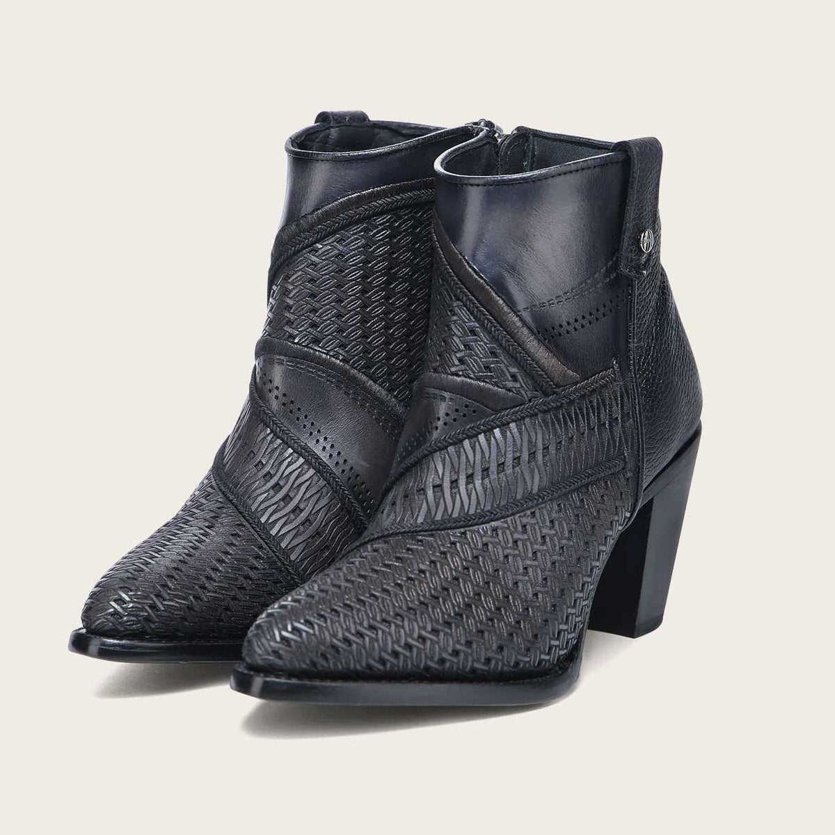 Cuadra Women's Laser & Embroidery Square Toe CU948 - Gris Oxford