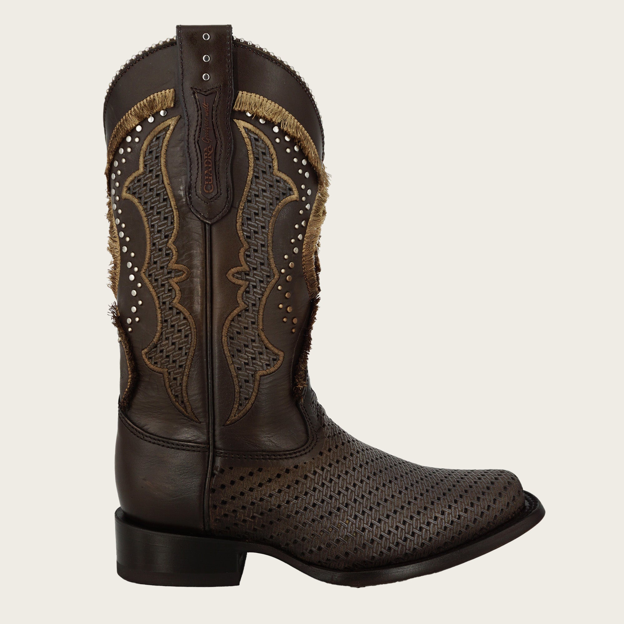 Cuadra Women's Laser & Embroidery Square Toe CU997 - Baby Blue