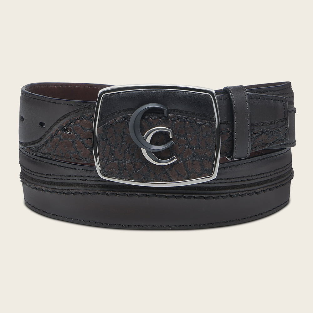 Cuadra Men's Bull Neck Embroidery Belt BC405