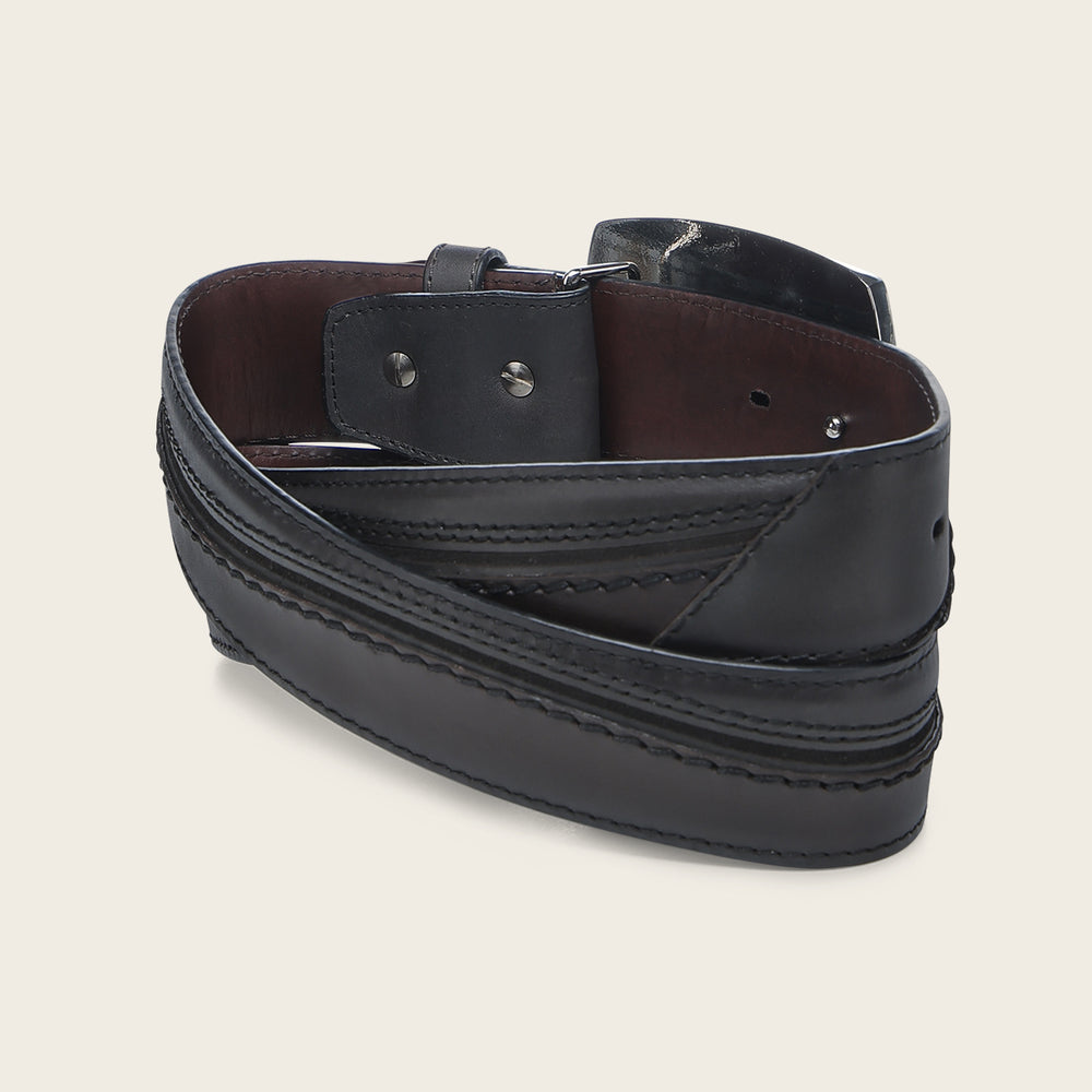 Cuadra Men's Bull Neck Embroidery Belt BC405