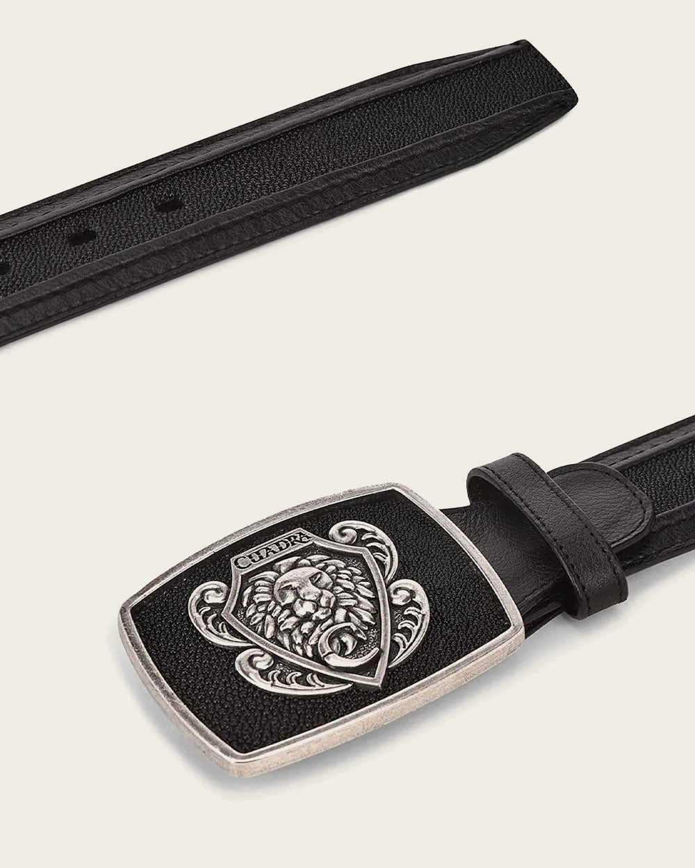 Cuadra Men's Western Stingray Belt BC170 - Black