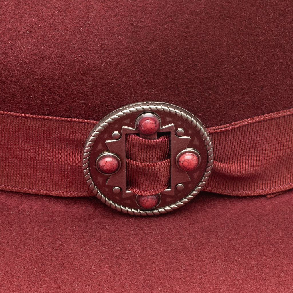 Charlie Horse Cowboy Killer Cloud Wool Hat - Burgundy