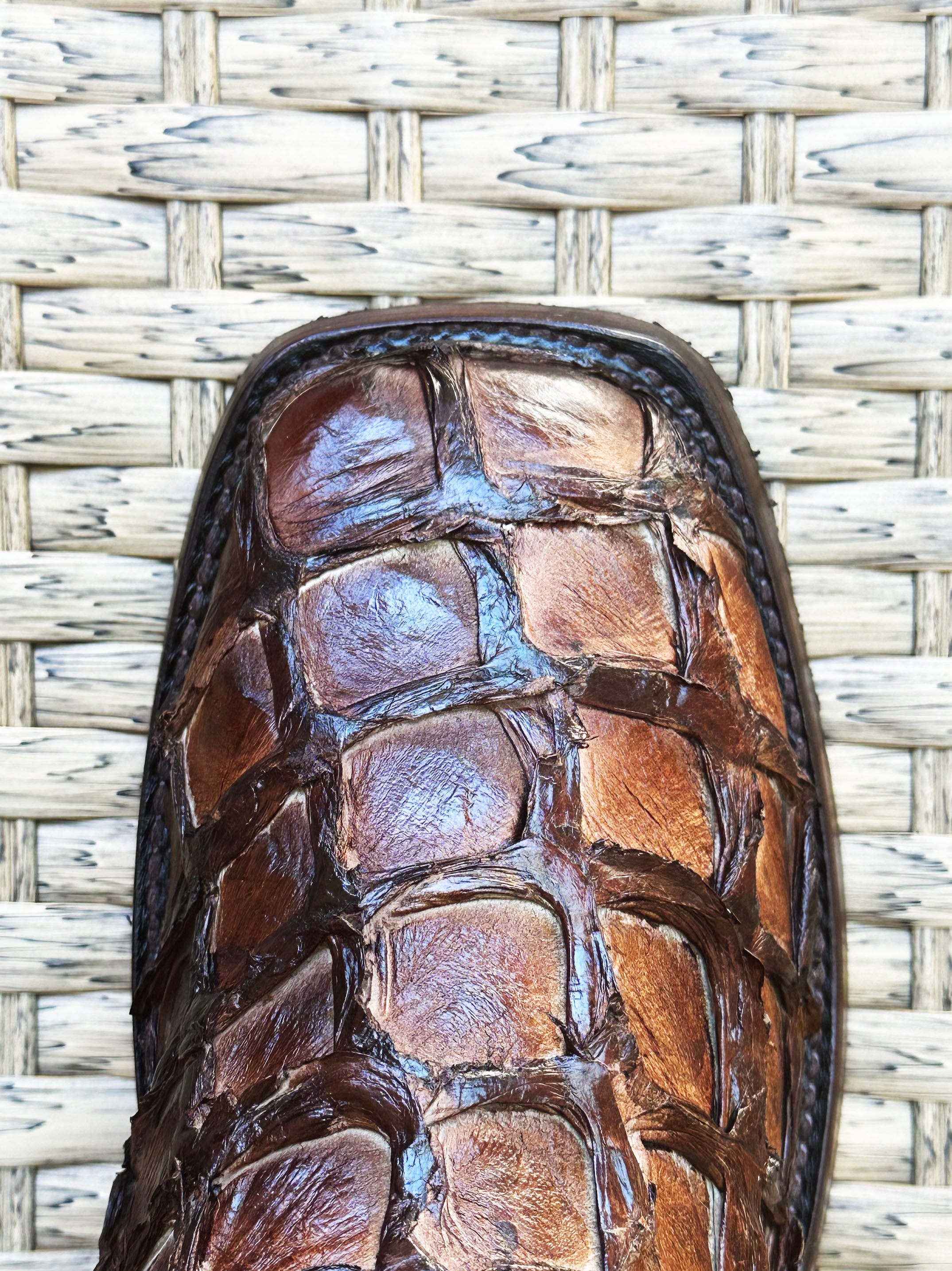 Cuadra Men's Pirarucu Fish Square Toe CU658 - Asturias Miel