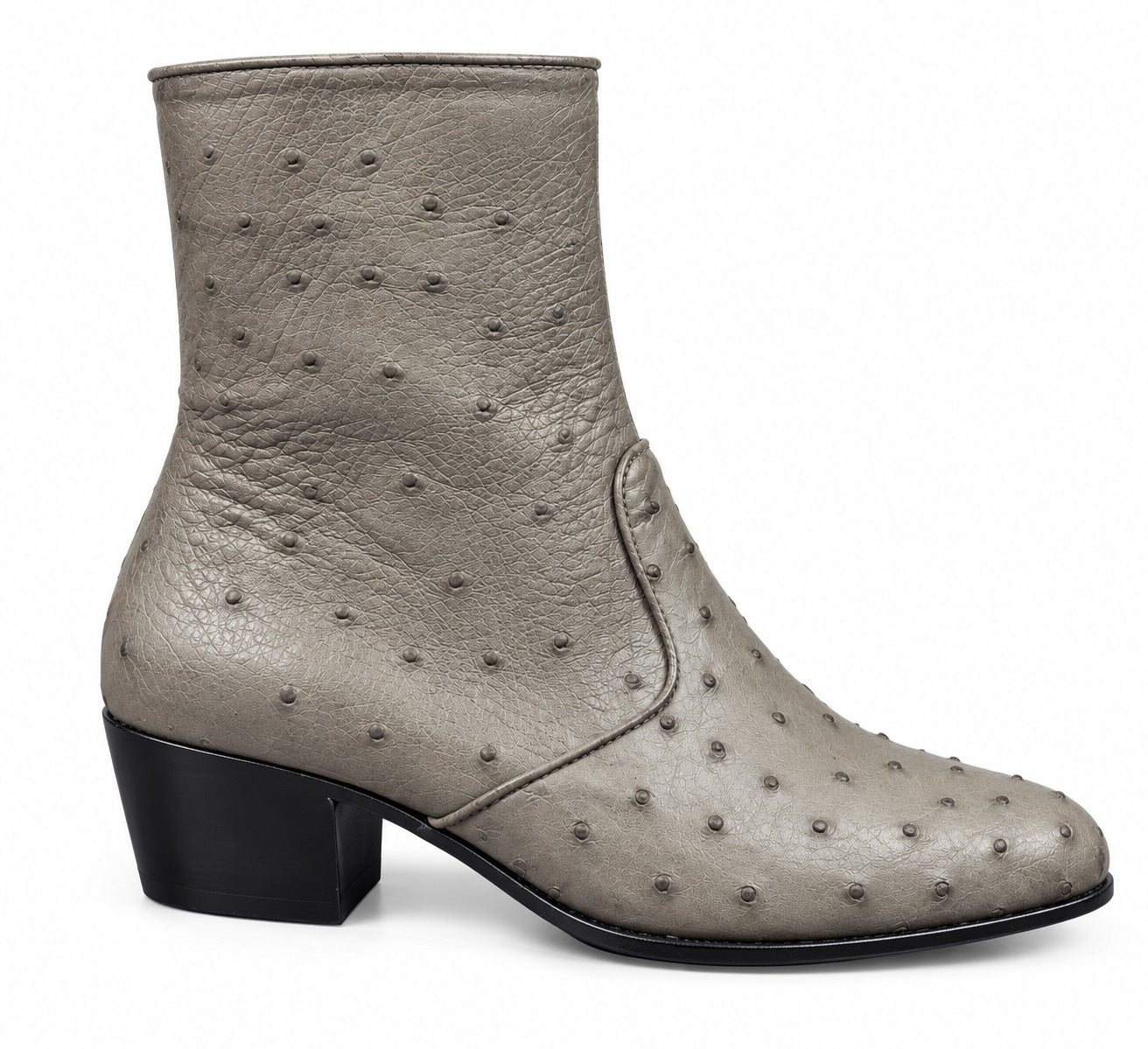 Marquez de Leon Botin Avestruz 2304O - Gris Oscuro