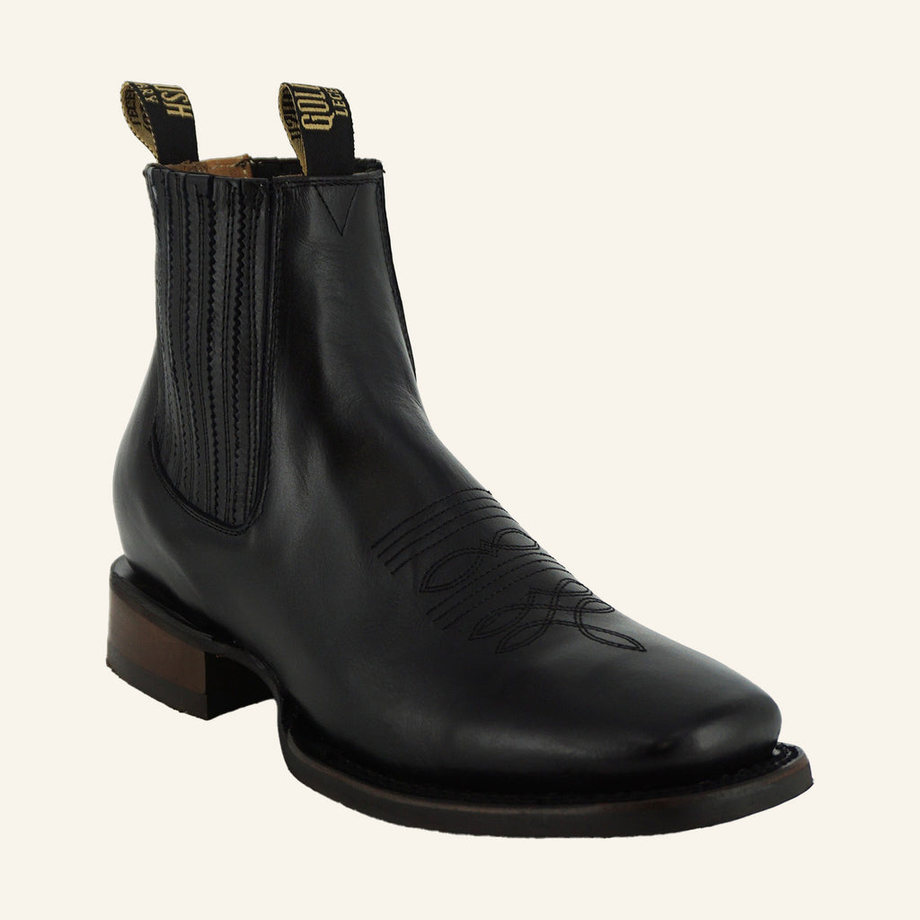 Gold Rush Men's Short Boot DIT057H - Grasso Negro