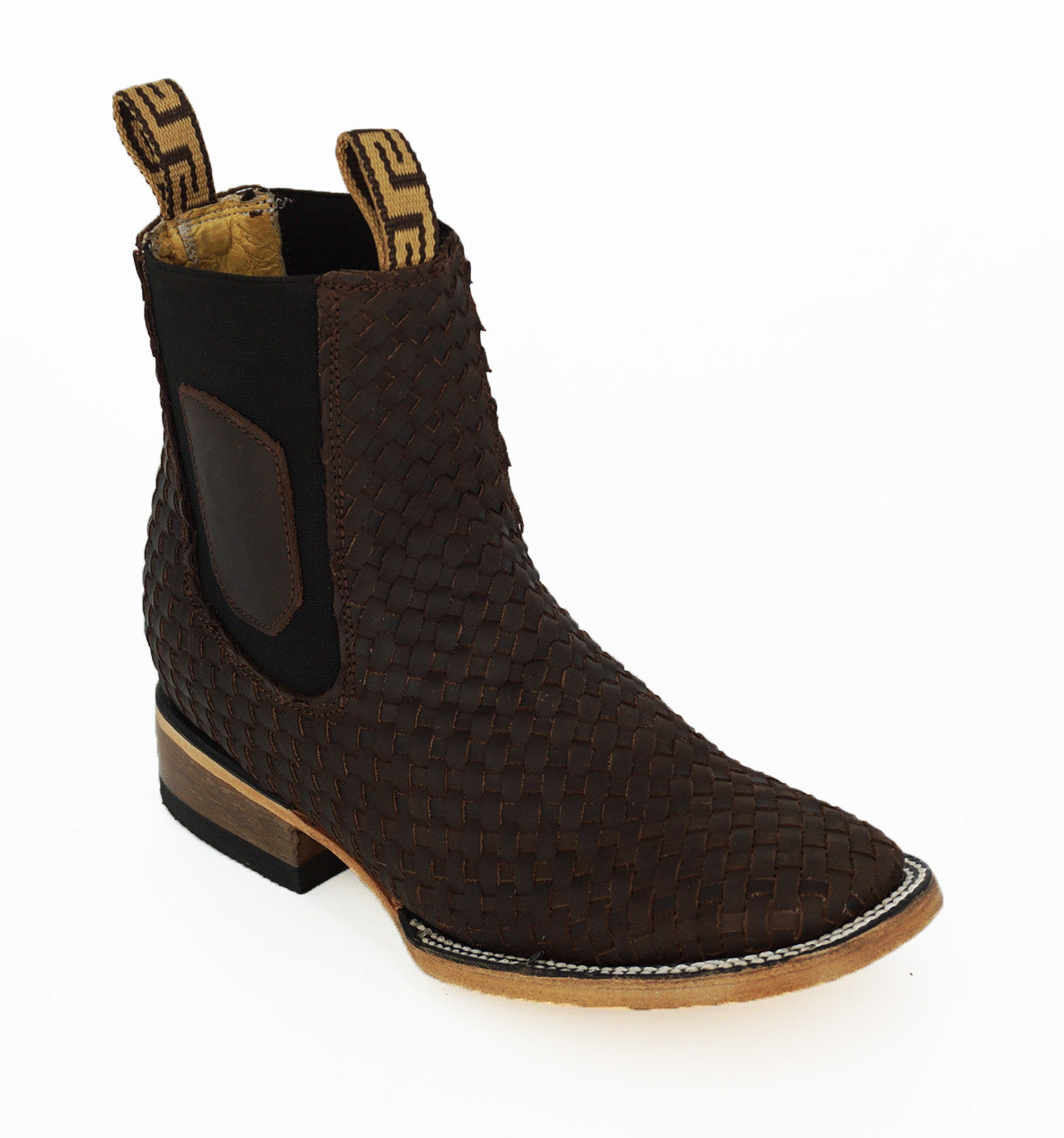 Hooch Men's Square Toe Short Boot H423194 - Choco