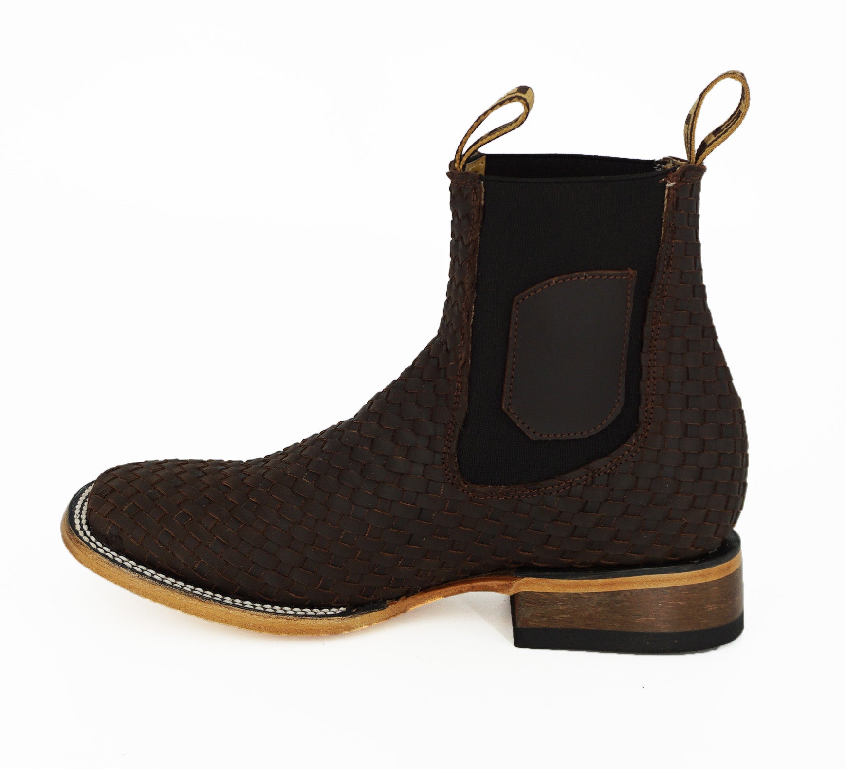 Hooch Men's Square Toe Short Boot H423194 - Choco