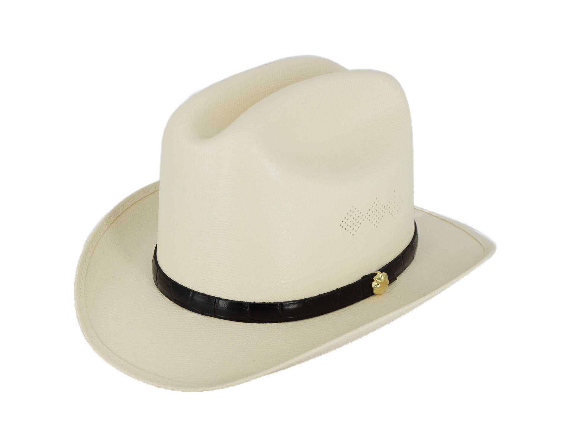 Stone Kids Straw Hat Black Band (One Size) SK06