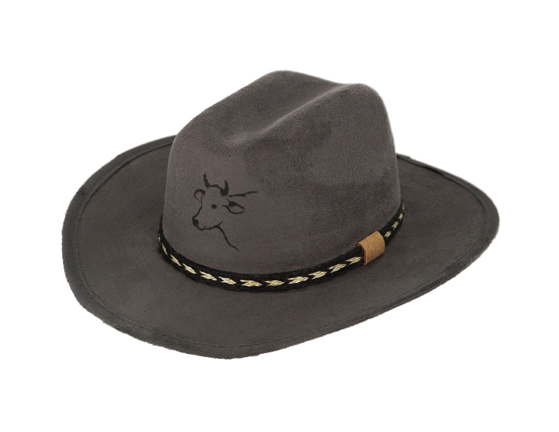 Stone Kids Cowboy Hat (One Size) - Grey SK08
