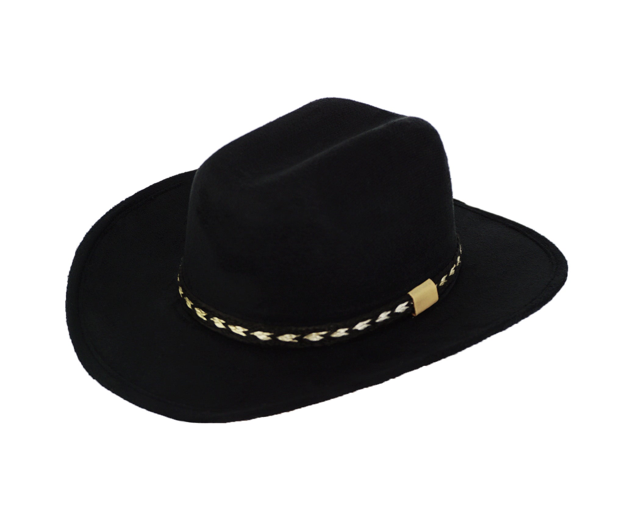 Stone Kids Cowboy Hat (One Size) - Black SK09