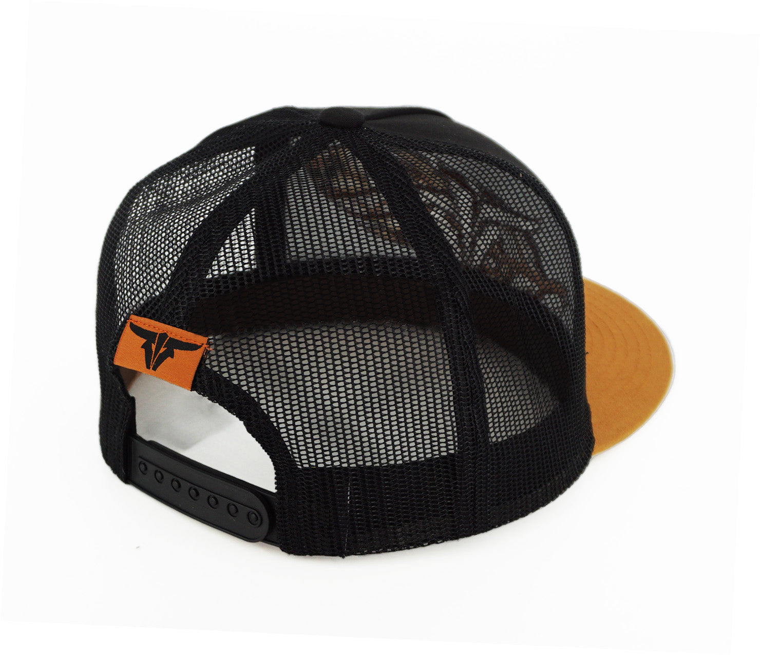 El Viejon Brand Feather Black Flat Visor Hat