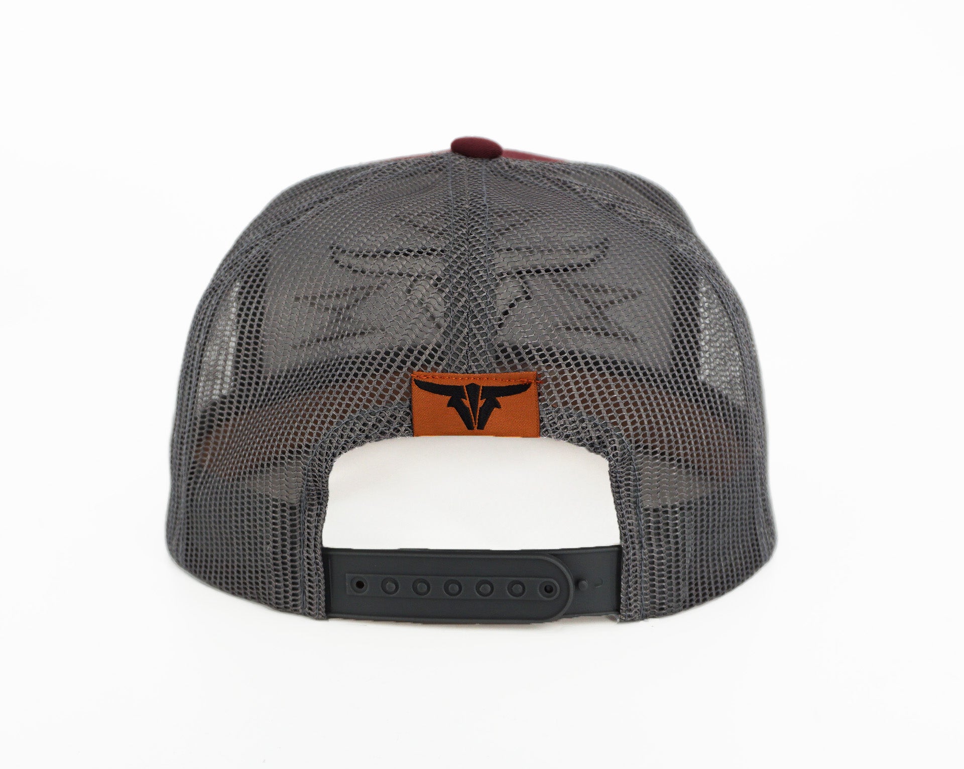 El Viejon Brand Cherokee Maroon Flat Visor Hat