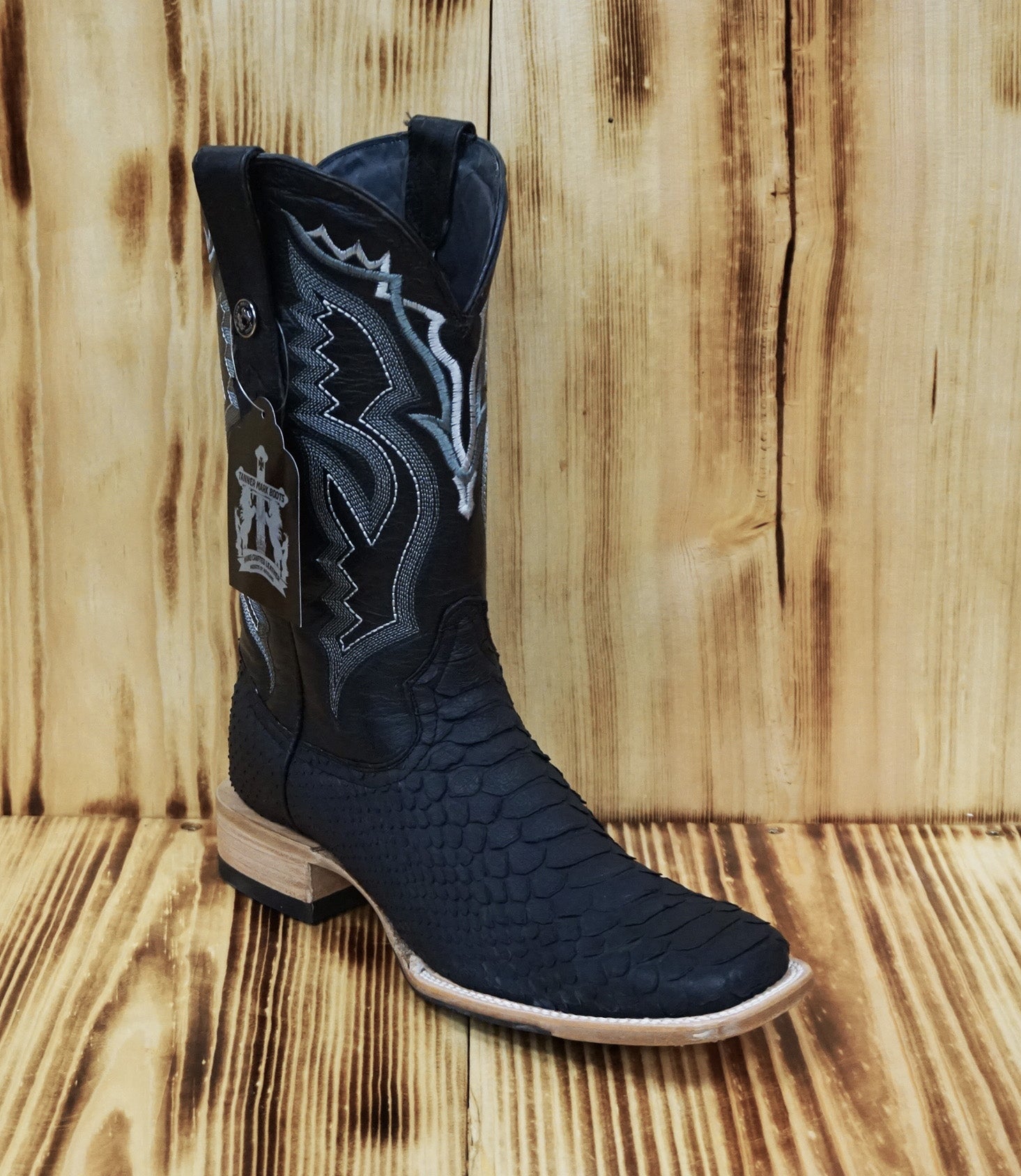 Tanner Mark Python Boot TMX208038 - Matte Black