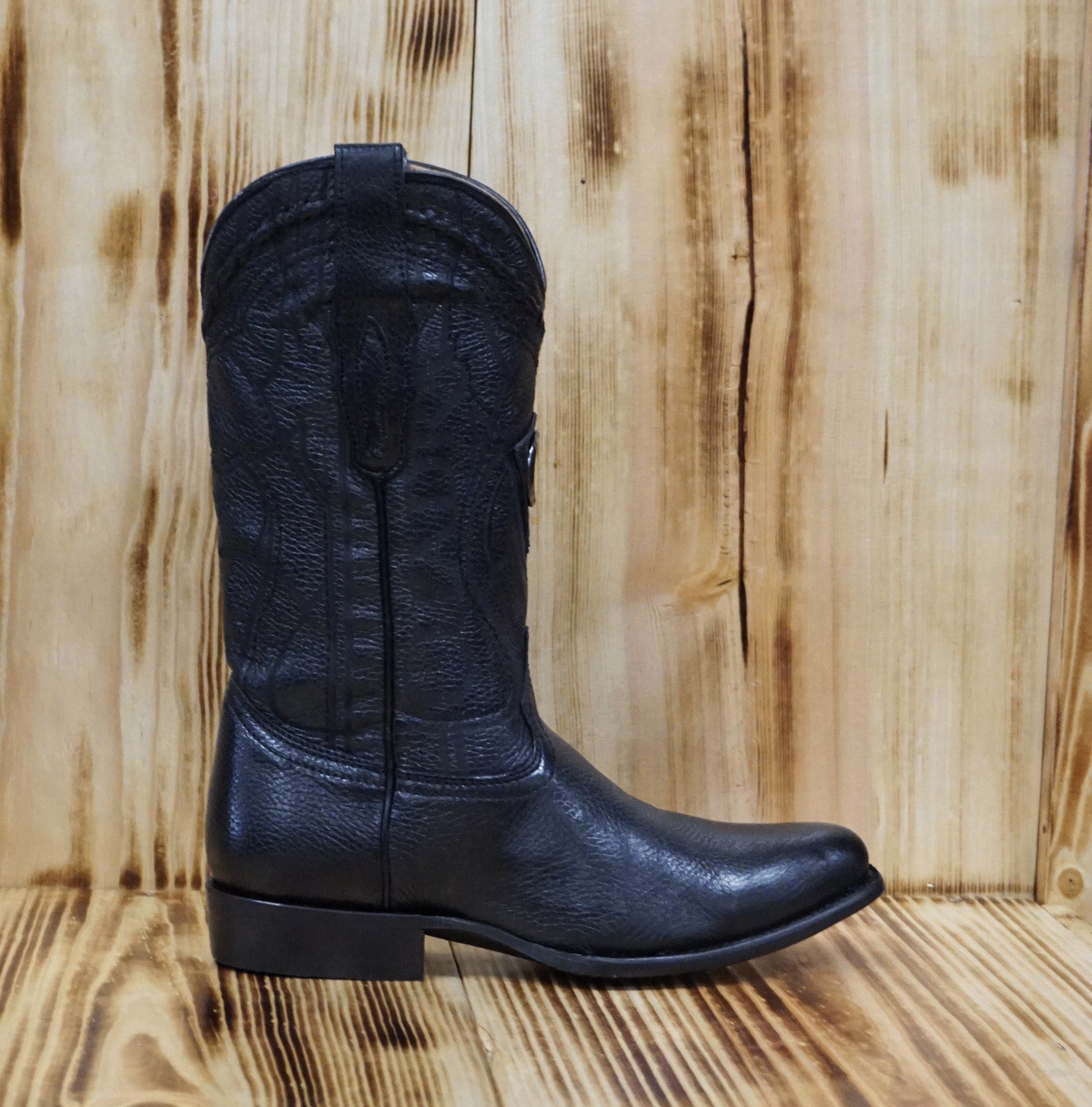 Cuadra Men's Round Toe Deer CU682 - Black