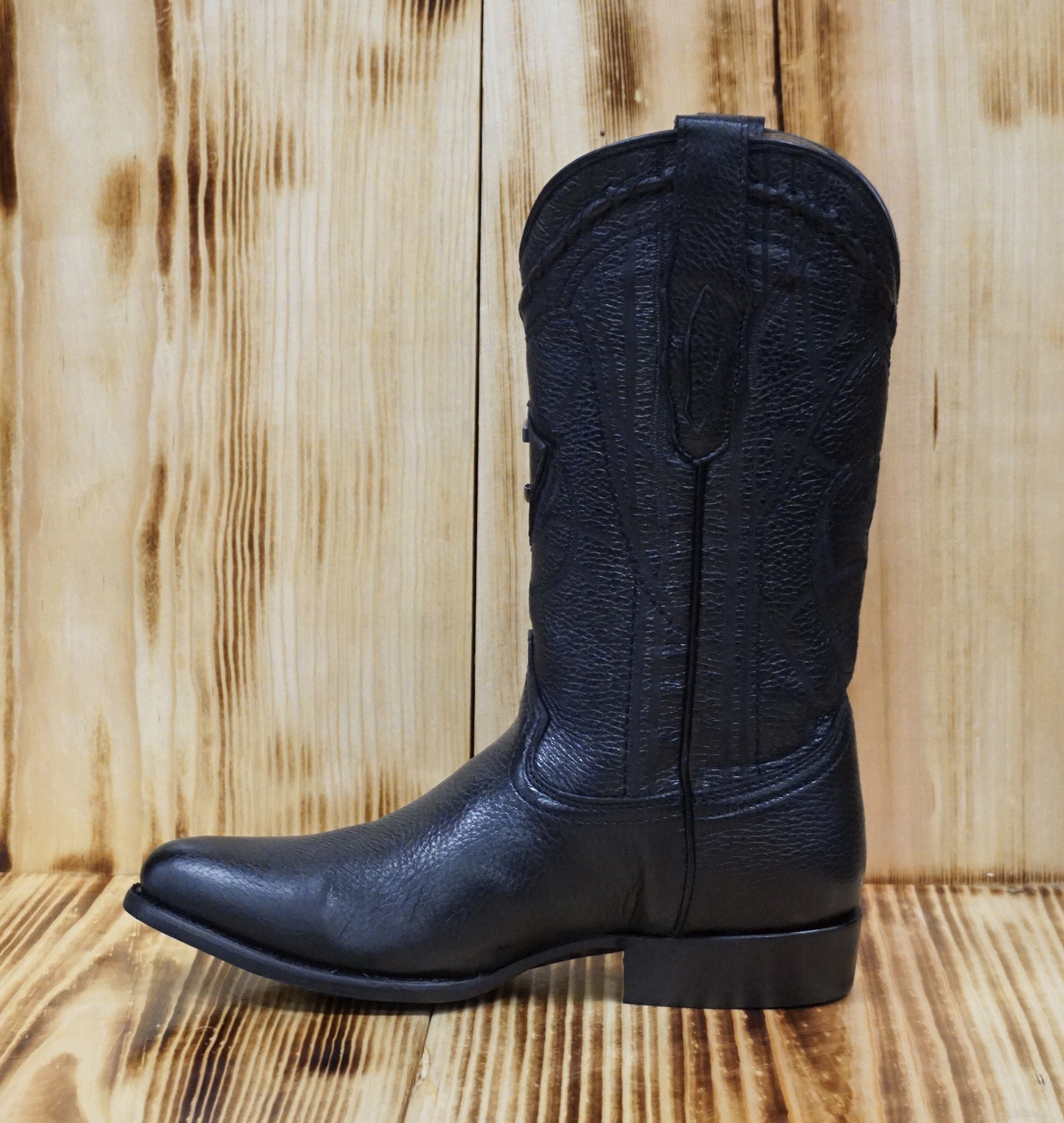 Cuadra Men's Round Toe Deer CU682 - Black