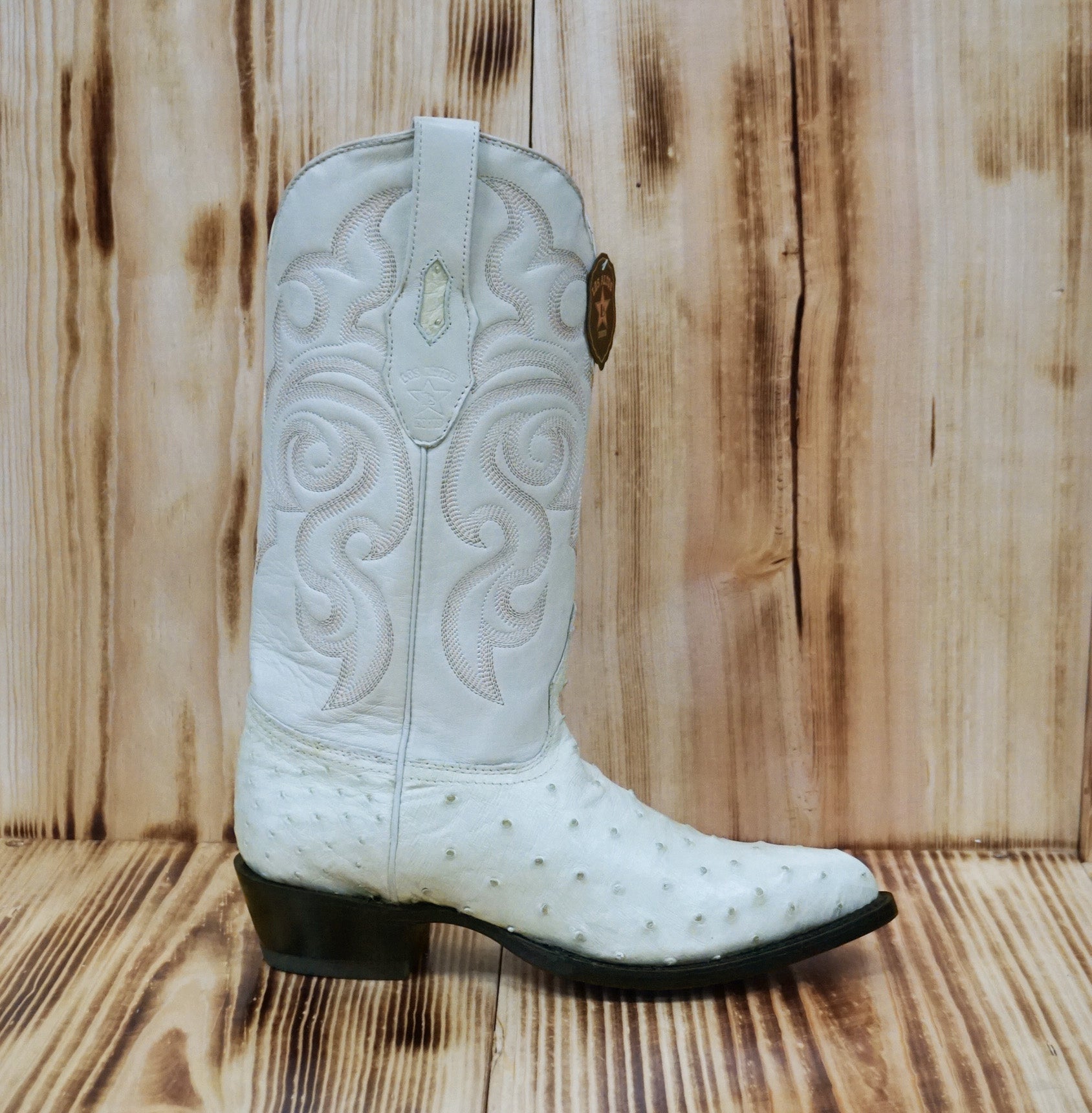 Los Altos Boots J-Toe Ostrich 990304 - Winterwhite