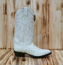 Load image into Gallery viewer, Los Altos Boots 990304 J-Toe Ostrich - Winterwhite
