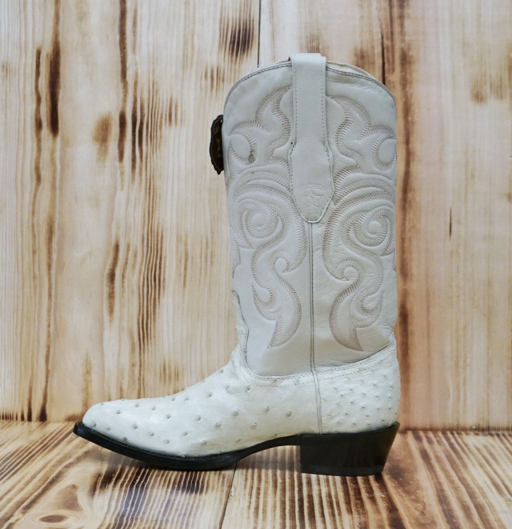 Los Altos Boots J-Toe Ostrich 990304 - Winterwhite