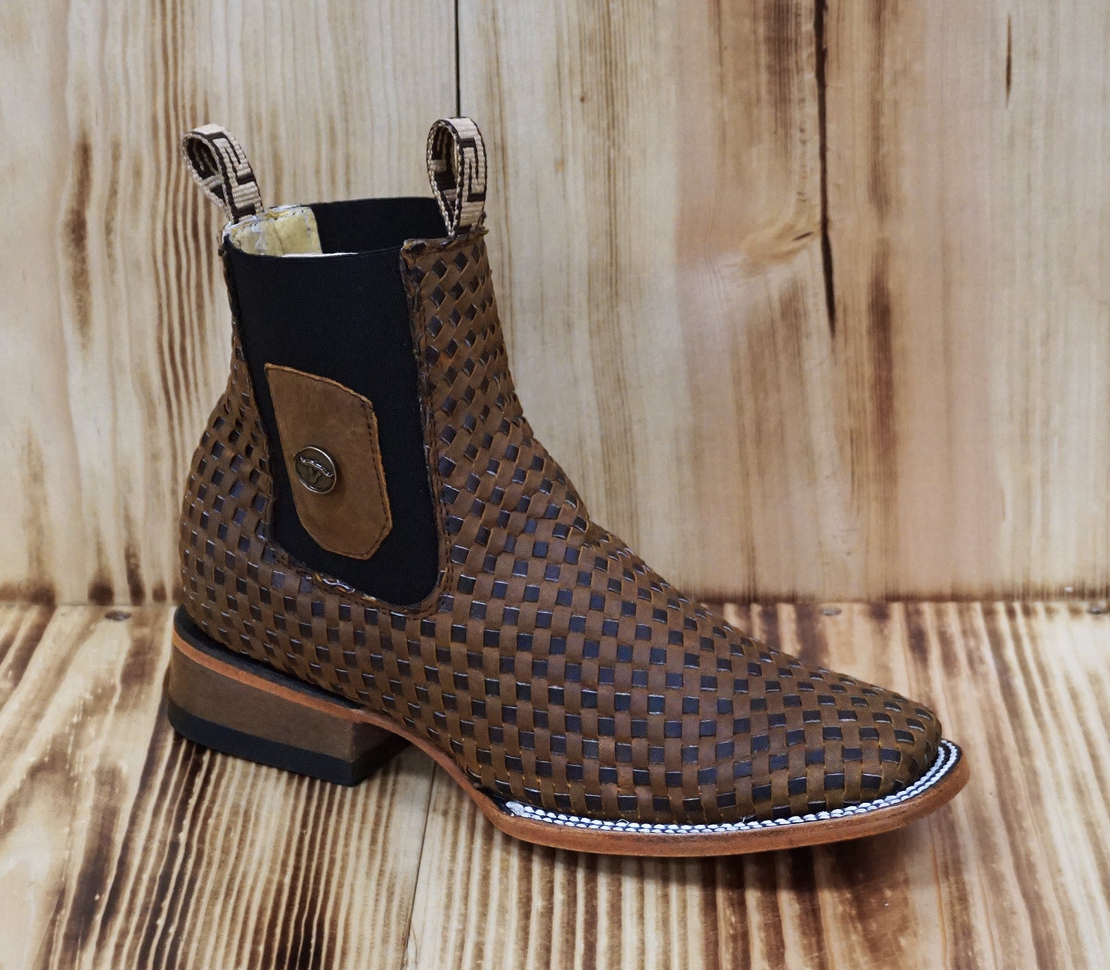 Hooch Men's Short Boot 3133 - Tang/Choco