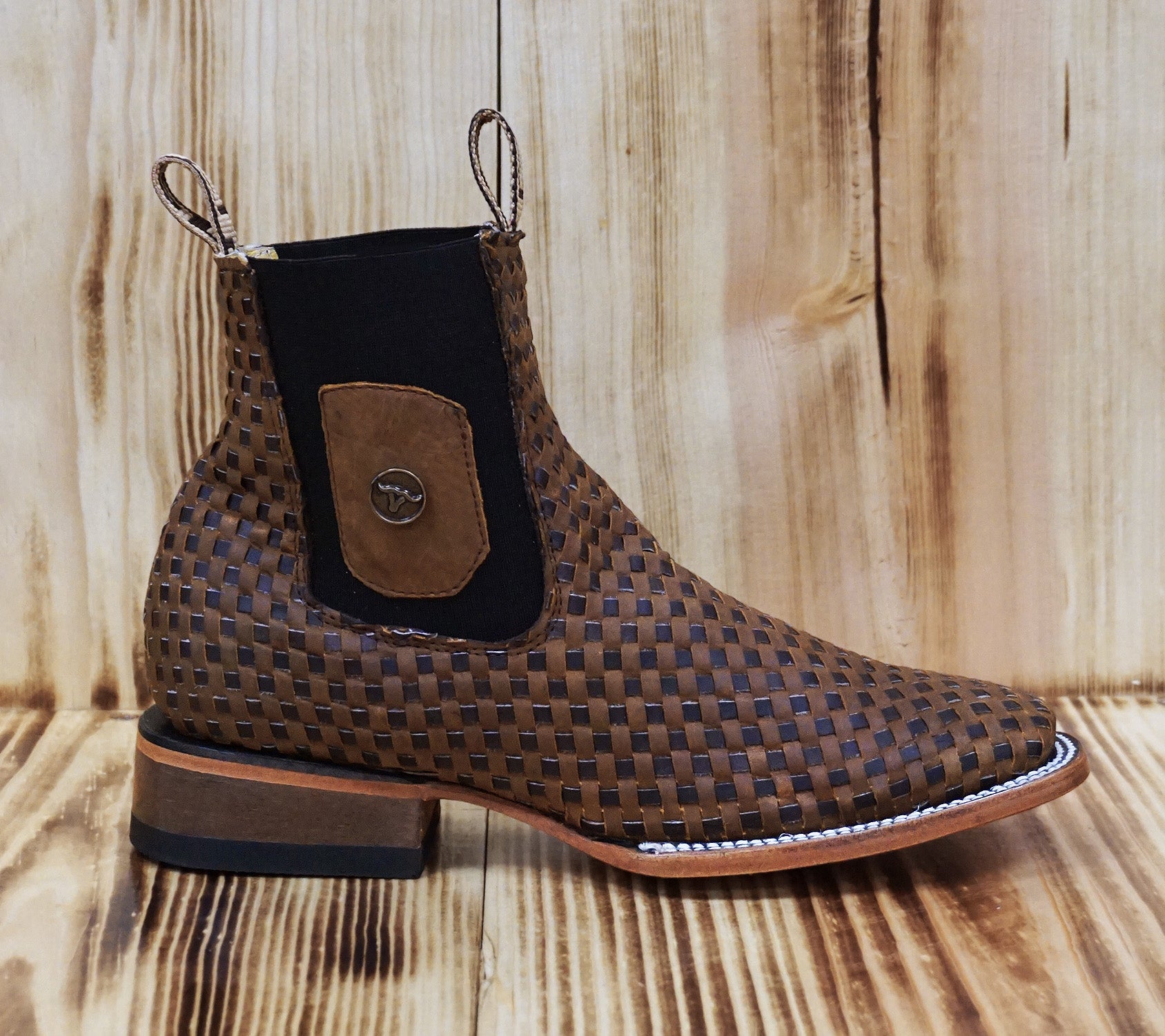 Hooch Men's Short Boot 3133 - Tang/Choco