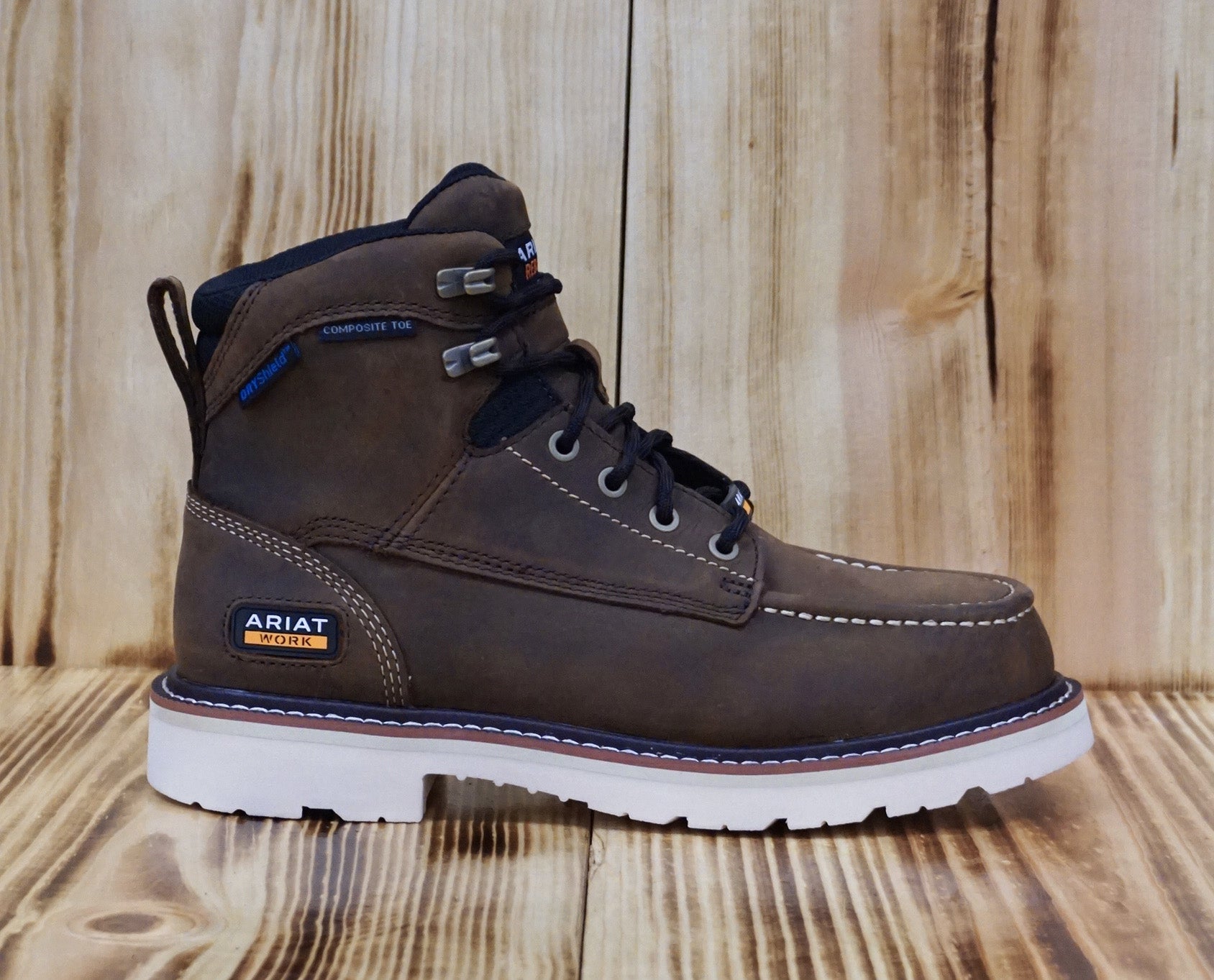 Ariat Men's Rebar Lift 6" H20 Composite Toe 10046876 - Distressed Brown