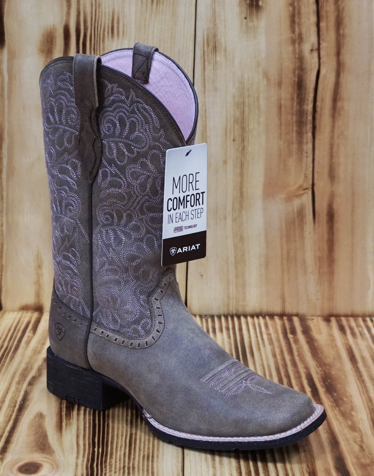 Round Up Remuda Western Boot Ariat Botas Mujer Square Toe Western