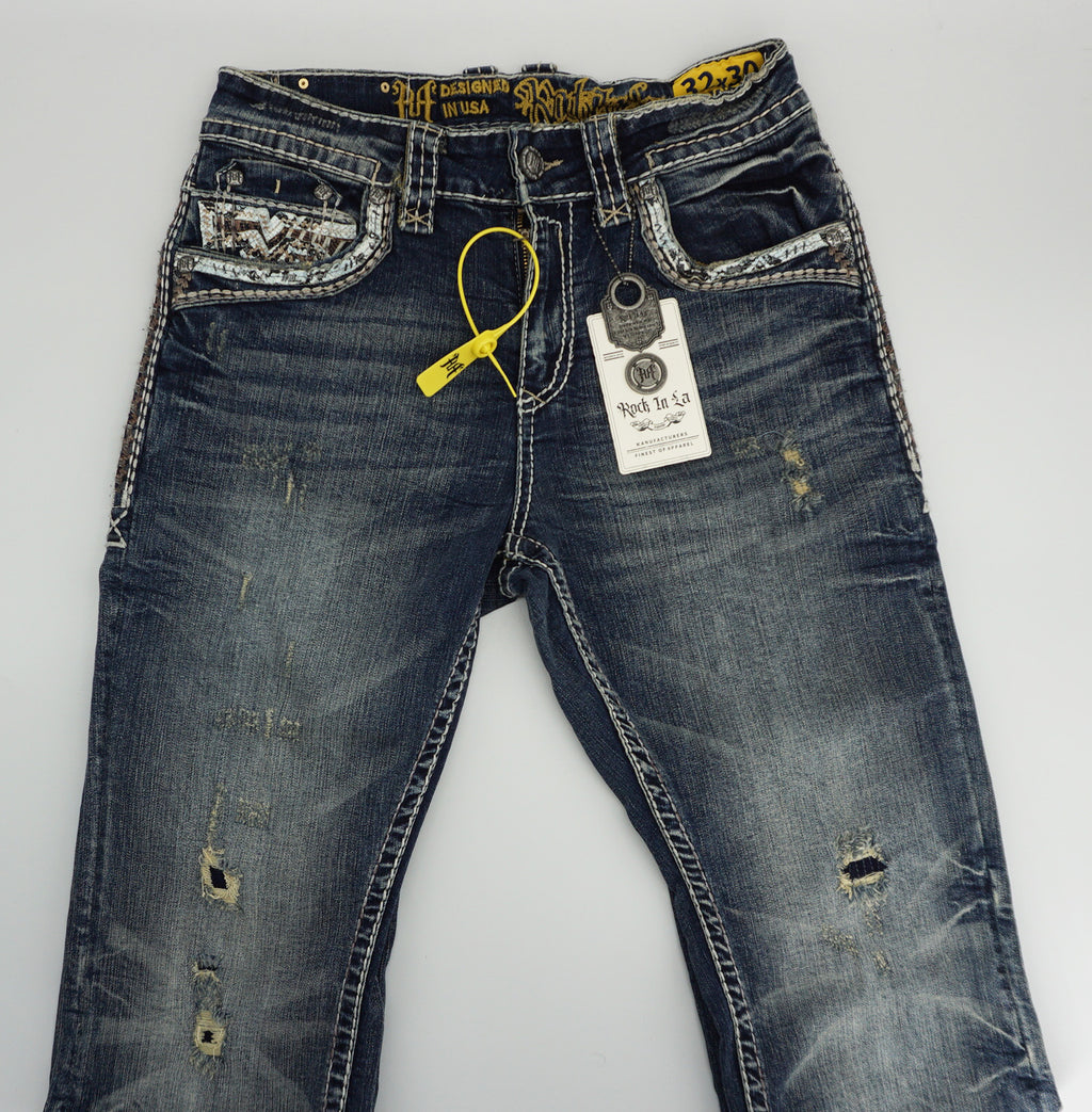 Rock In LA Men's Straight Fit Jeans 334