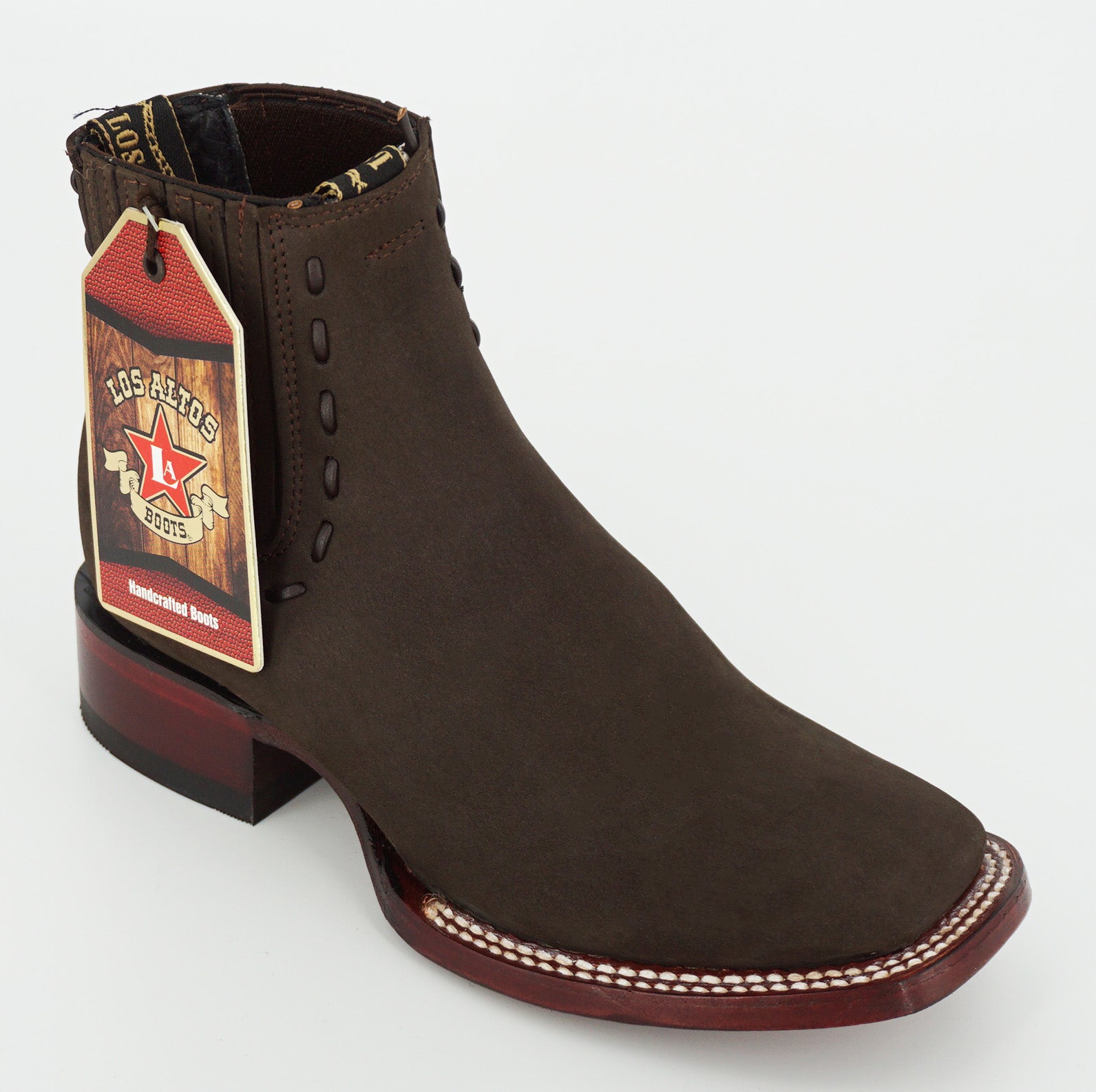 Los Altos Women's Short Boot 32B6359 - Nobuck Dark Tabacco