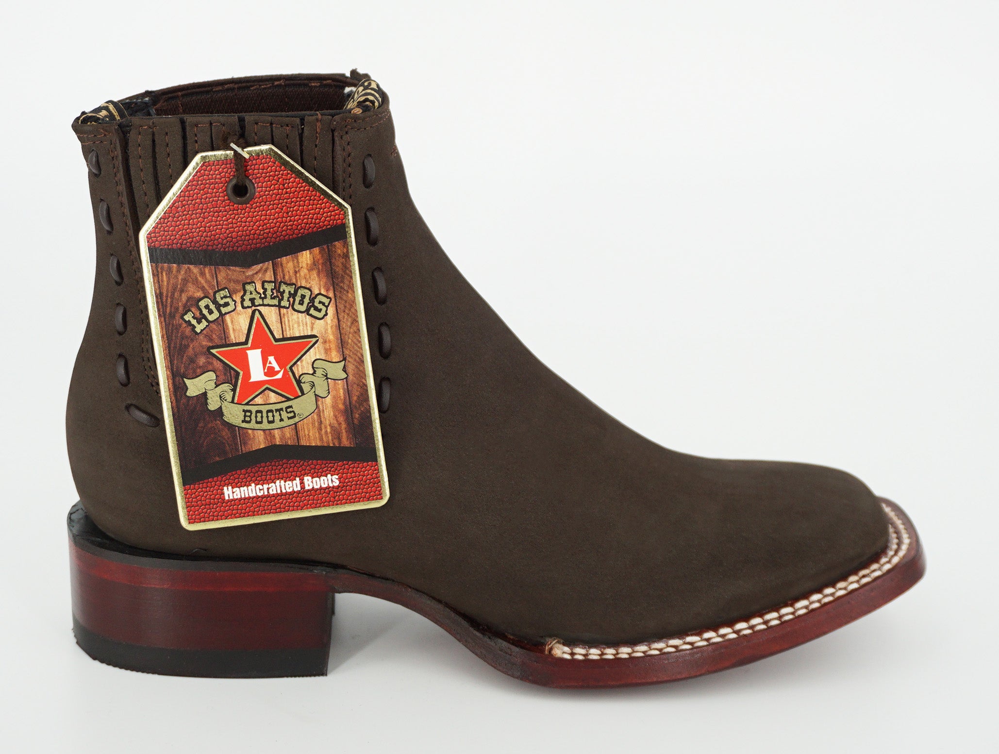 Los Altos Women's Short Boot 32B6359 - Nobuck Dark Tabacco