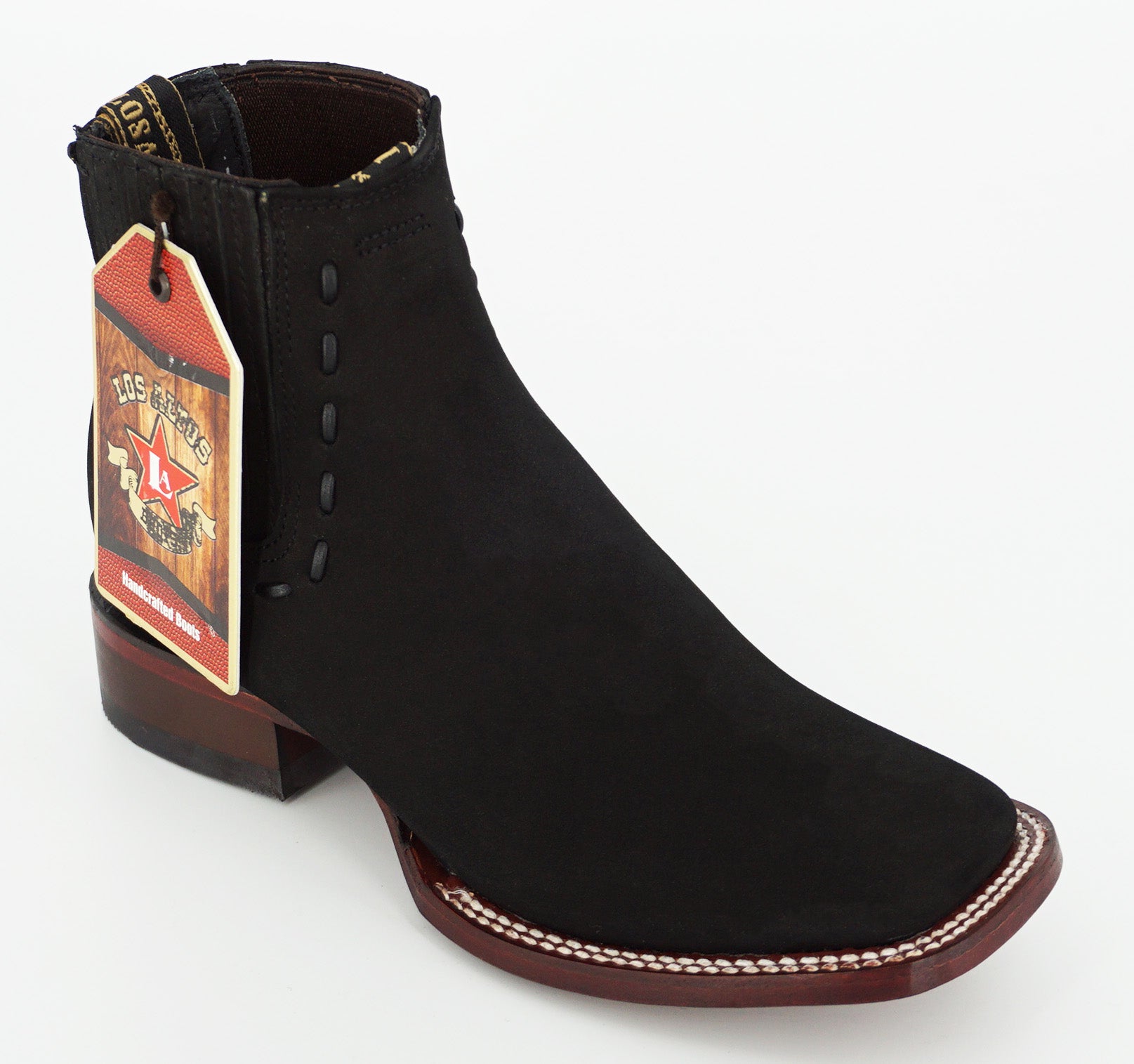 Los Altos Women's Short Boot 32B6305 - Nobuck Black