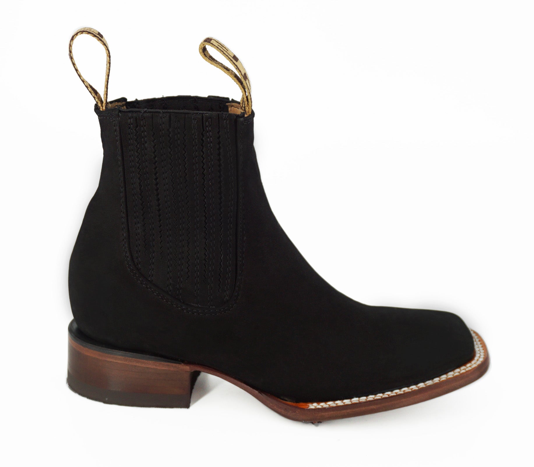 Gold Rush Women's Short Boot CR088 - Nobuck Negro